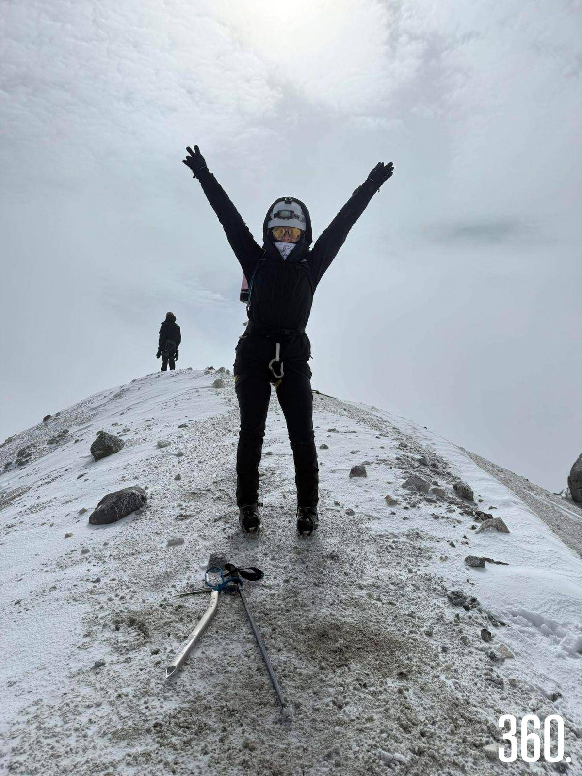 Mónica Ramírez subió el Pico de Orizaba. $!Mónica Ramírez subió el Pico de Orizaba.