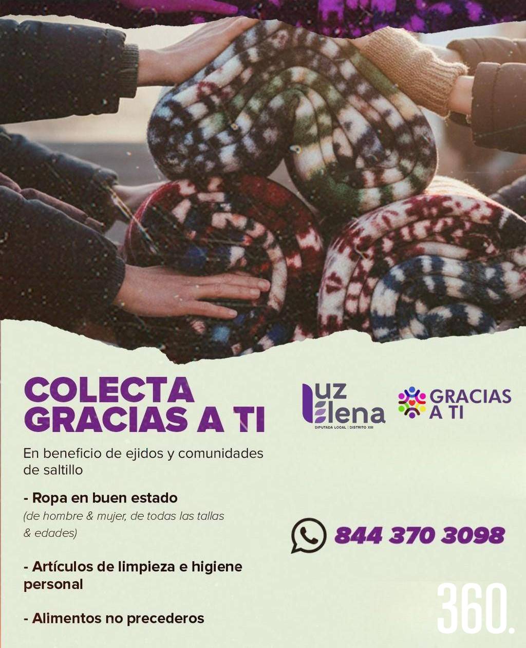 $!Colecta Gracias a ti.