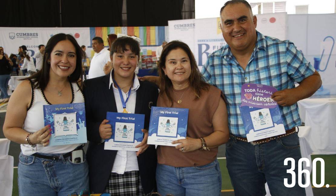 Bárbara Castilla, Loreta Figueroa, Eda Bermea y Jesús Figueroa.