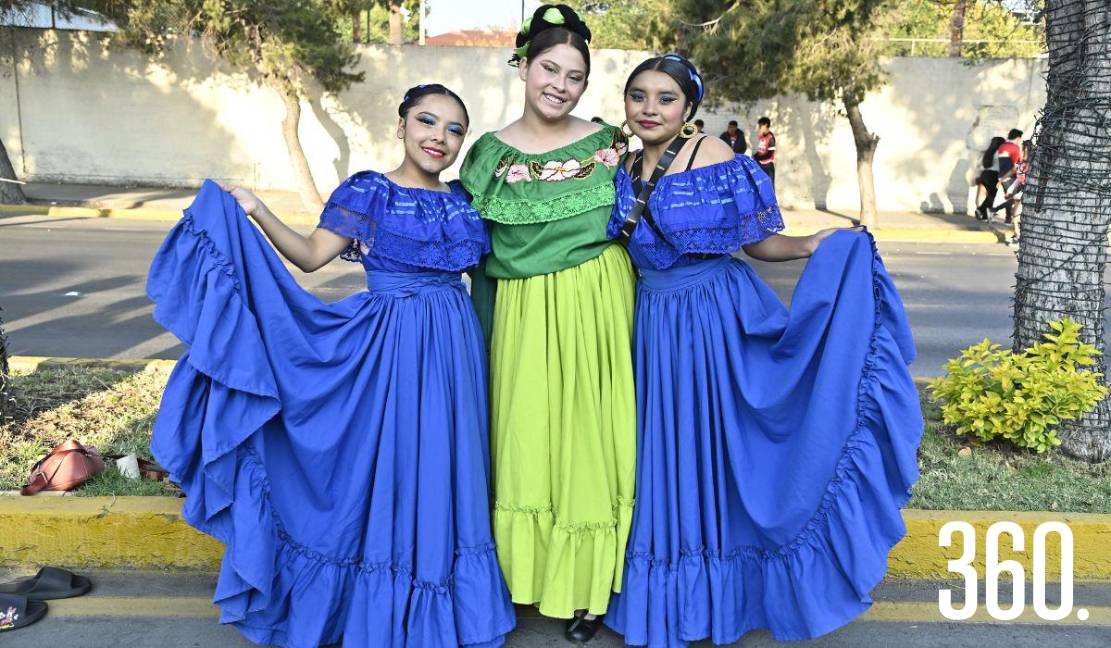 Sarahí Rodríguez, Alexia Balandrán e Ilse Luna.