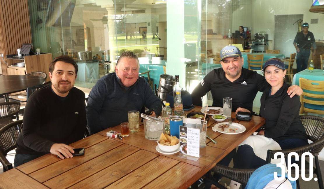 Alfonso y Alfonso Lara, Sergio Ramírez y Mayra Álvarez.