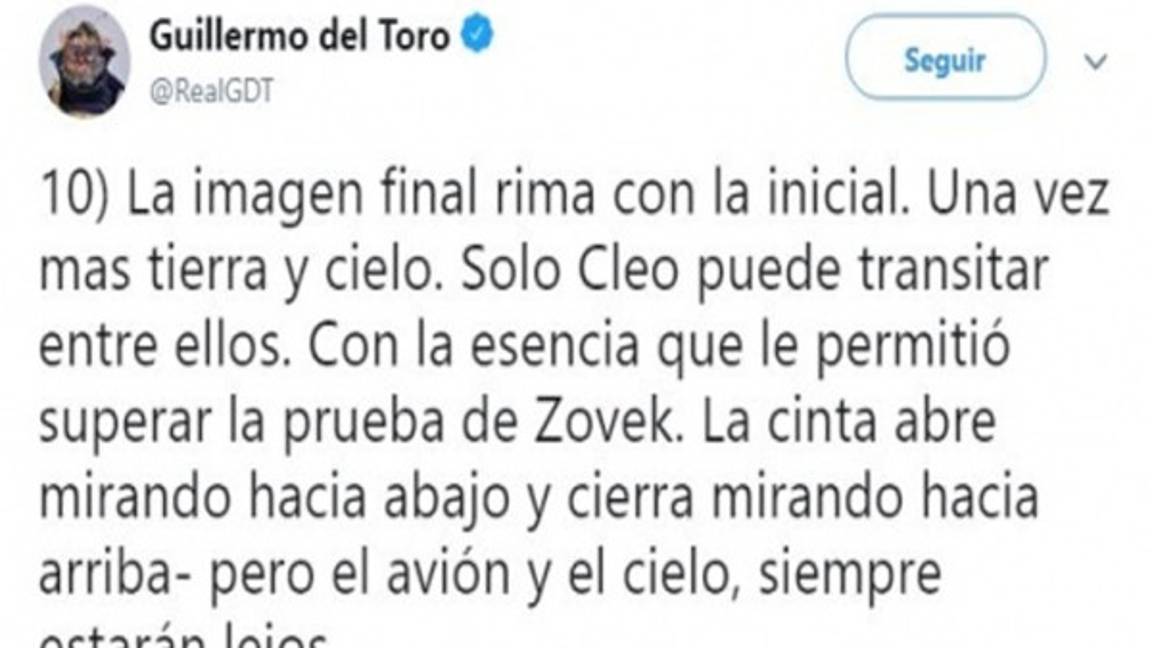 10 COMENTARIOS DE GUILERMO DEL TORO HACIA ROMA