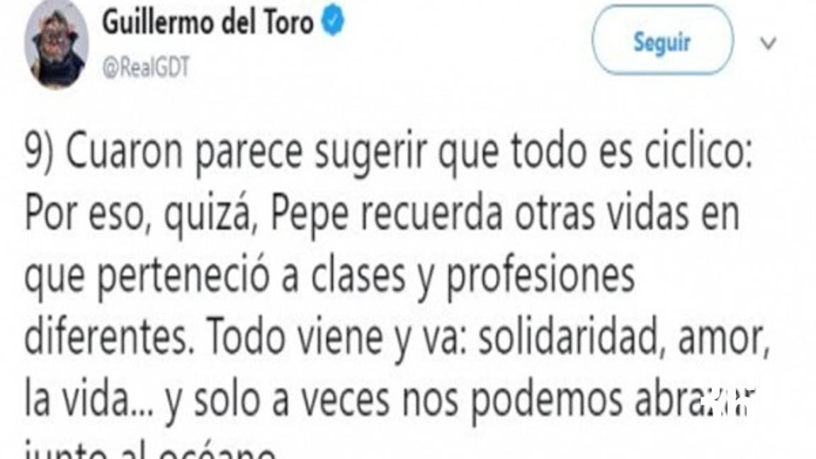 10 COMENTARIOS DE GUILERMO DEL TORO HACIA ROMA