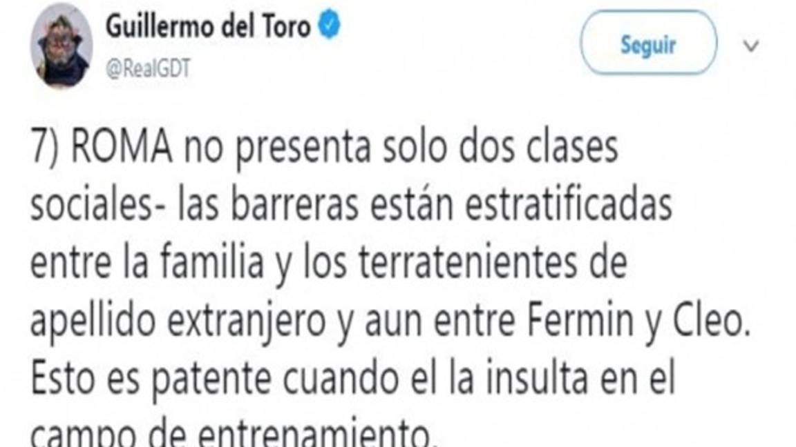 10 COMENTARIOS DE GUILERMO DEL TORO HACIA ROMA