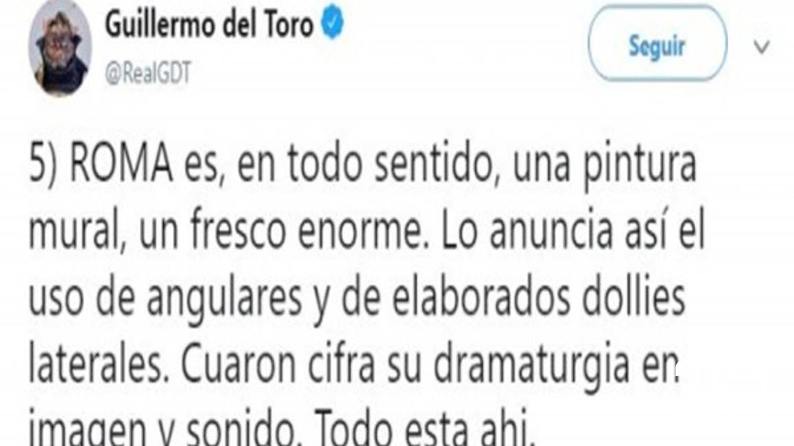 10 COMENTARIOS DE GUILERMO DEL TORO HACIA ROMA