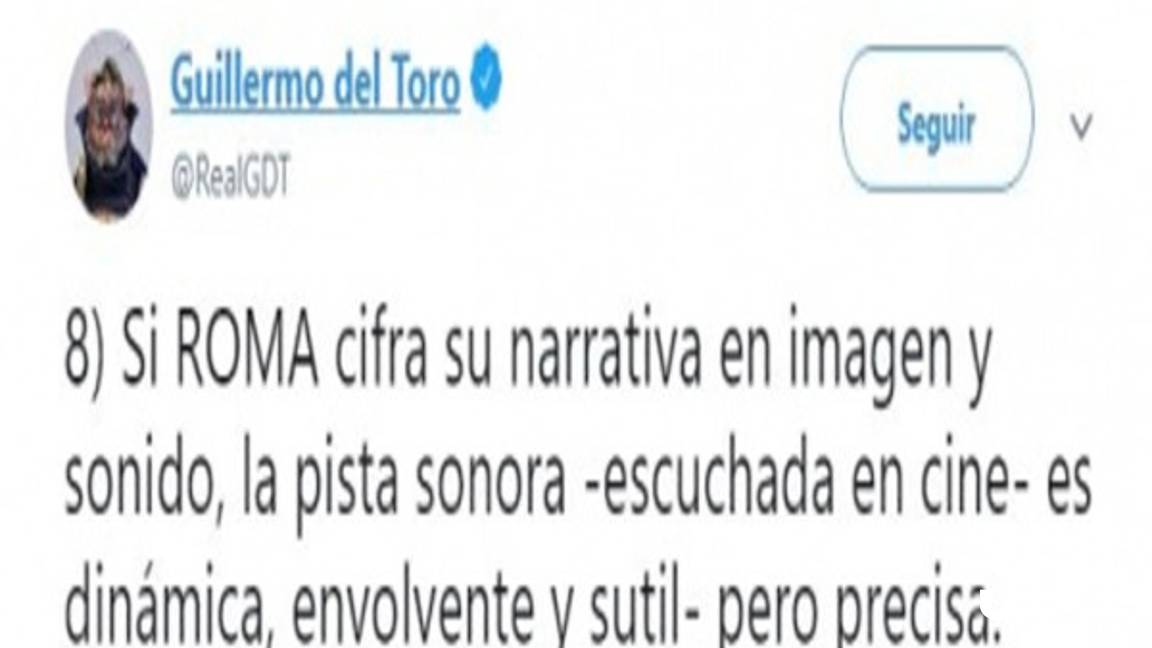 10 COMENTARIOS DE GUILERMO DEL TORO HACIA ROMA