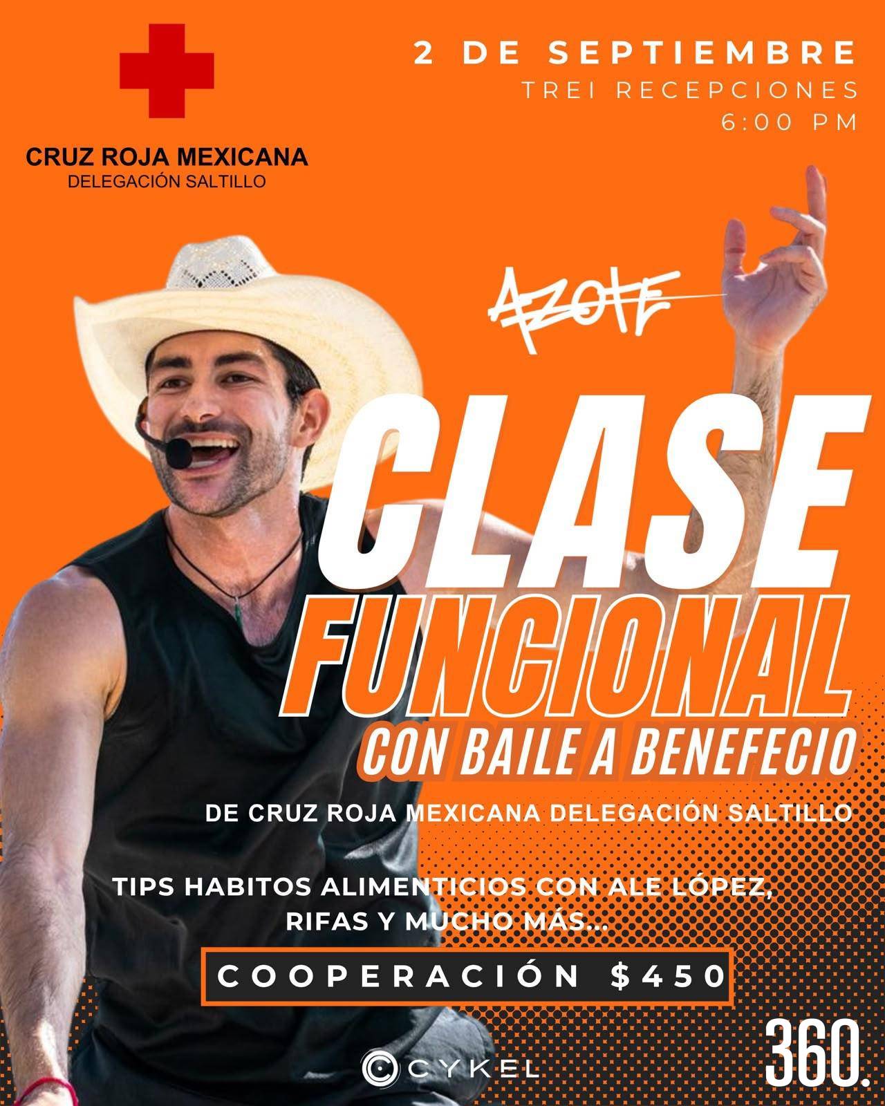 $!Clase funcional con baile a beneficio.