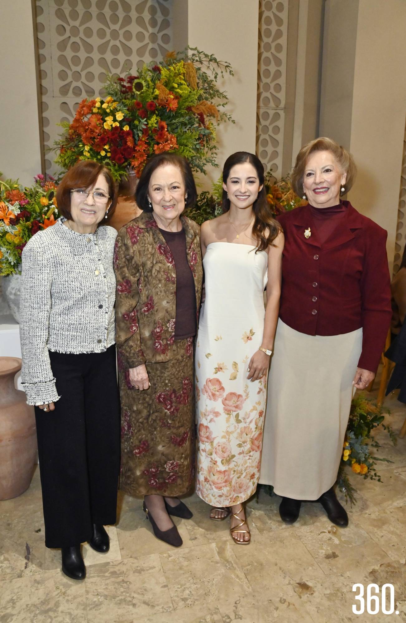 $!Elma Rodríguez de Arizpe, María Esther Recio, Lili y Silvia de las Fuentes de la Peña.