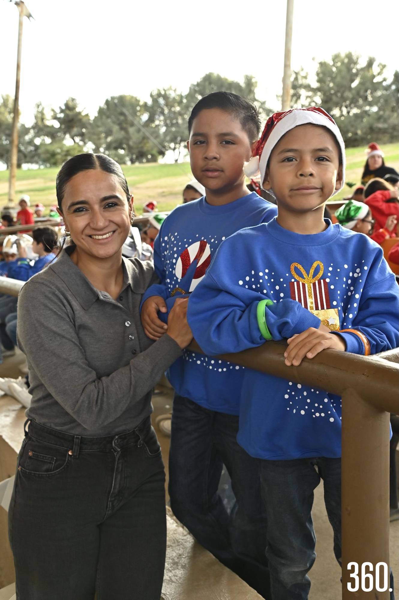 $!Celina Aveldaño, Nicolás y Mateo Calderón.