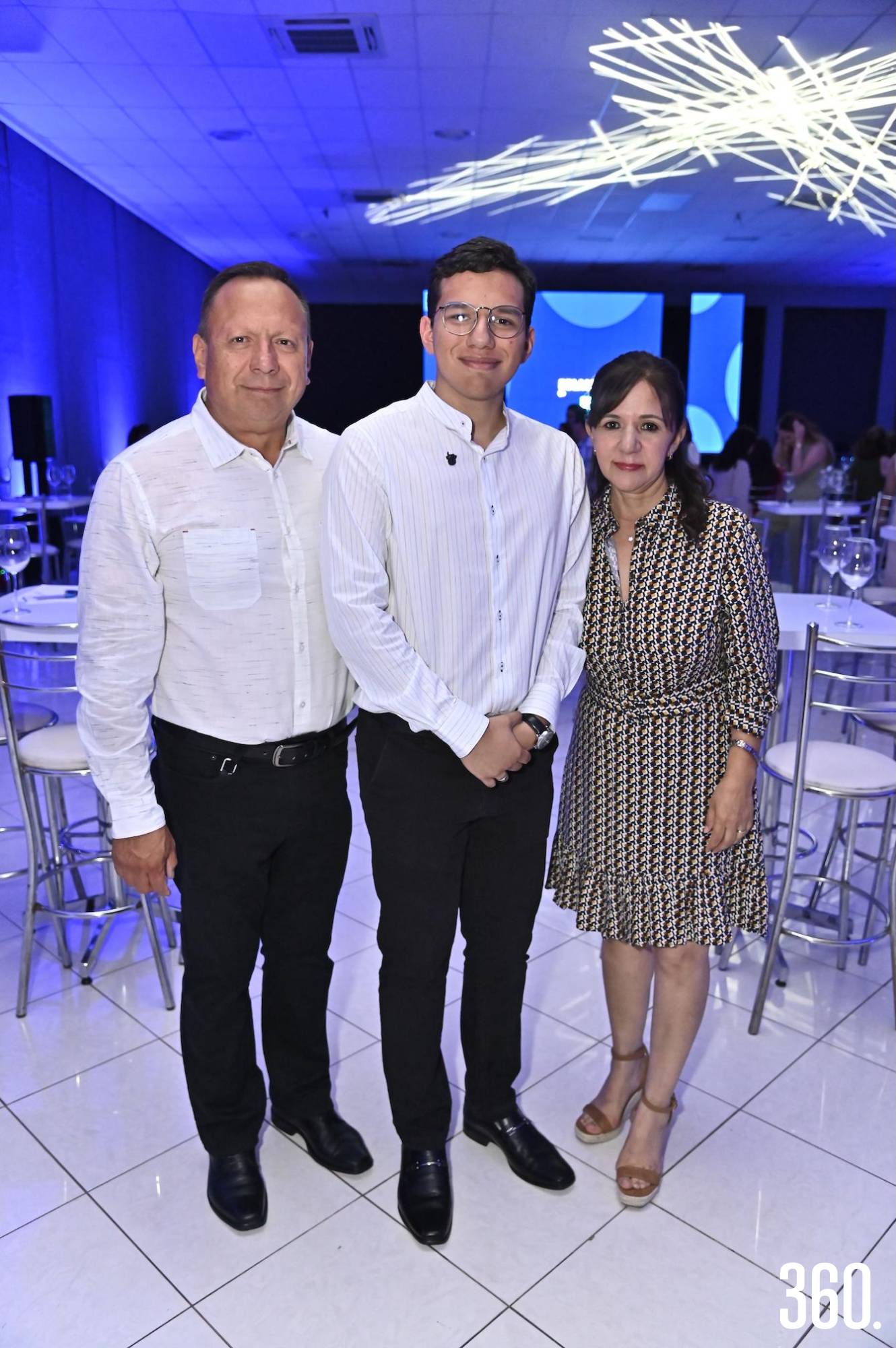 $!Arnoldo y Luis Carlos Niño, y Ana Luisa Cabello.
