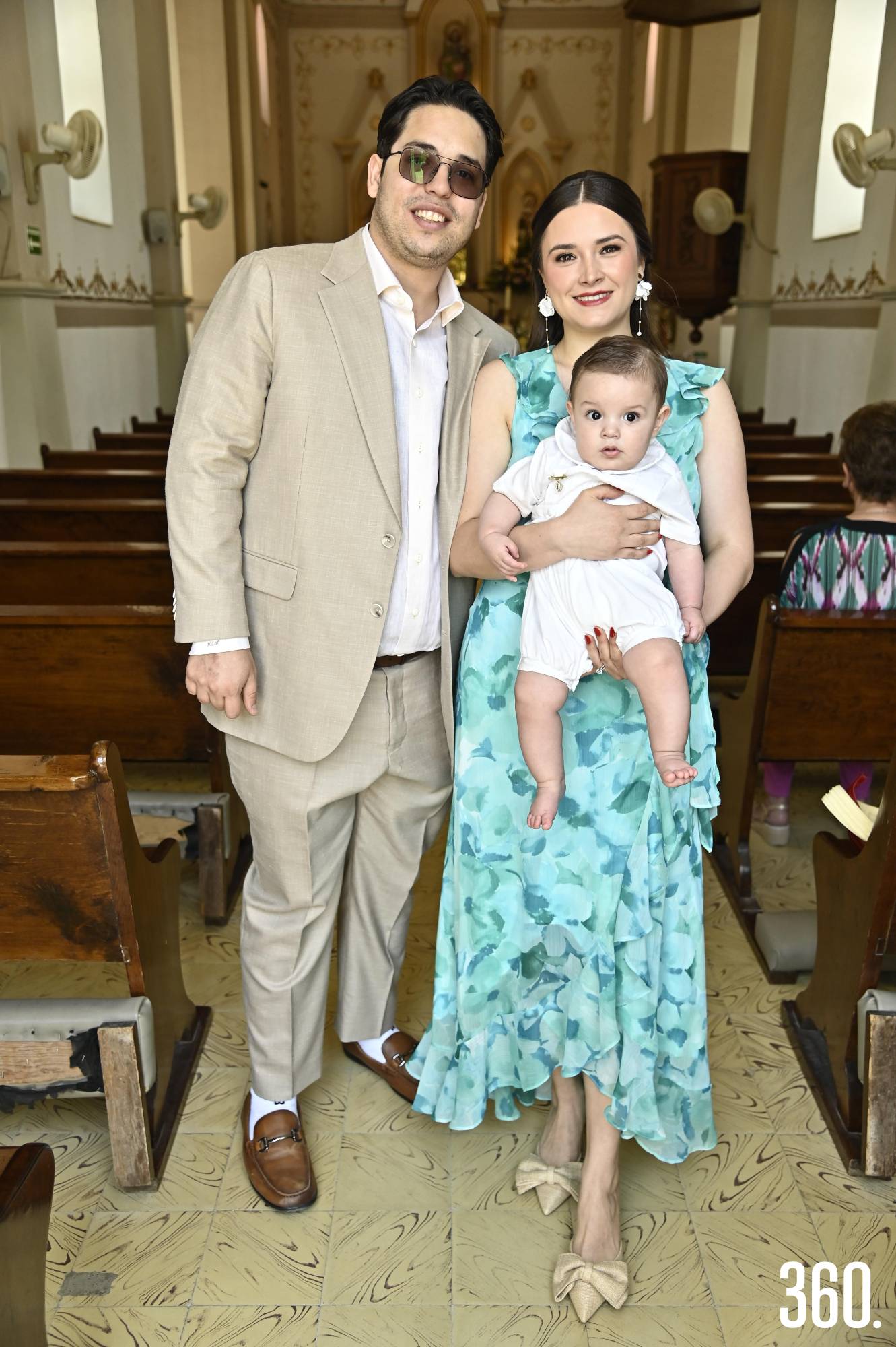 $!Luca con sus papás, Hernán López y Ana Lucía Verástegui.