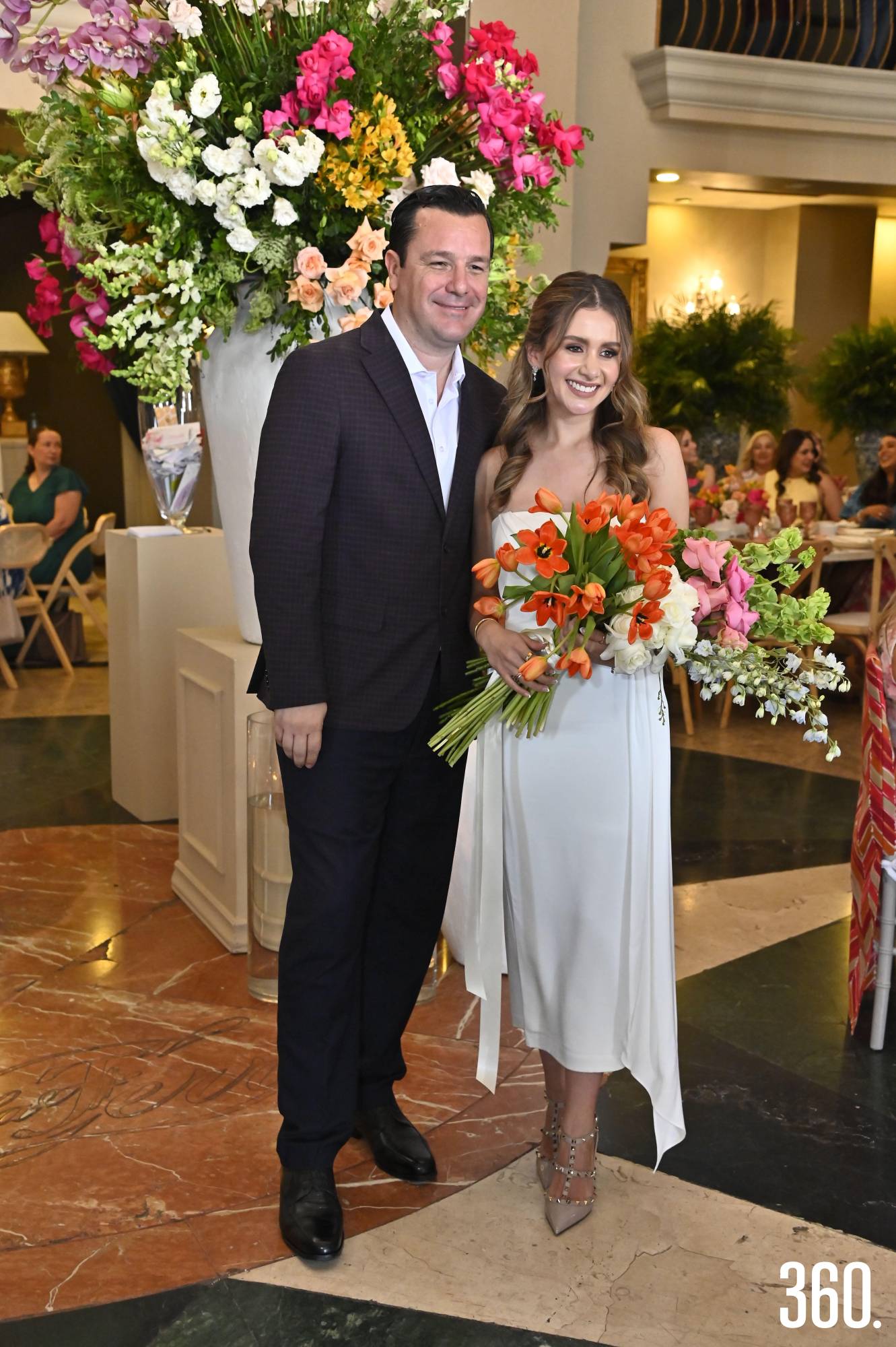 $!Paulina con su prometido Federico Fernández.