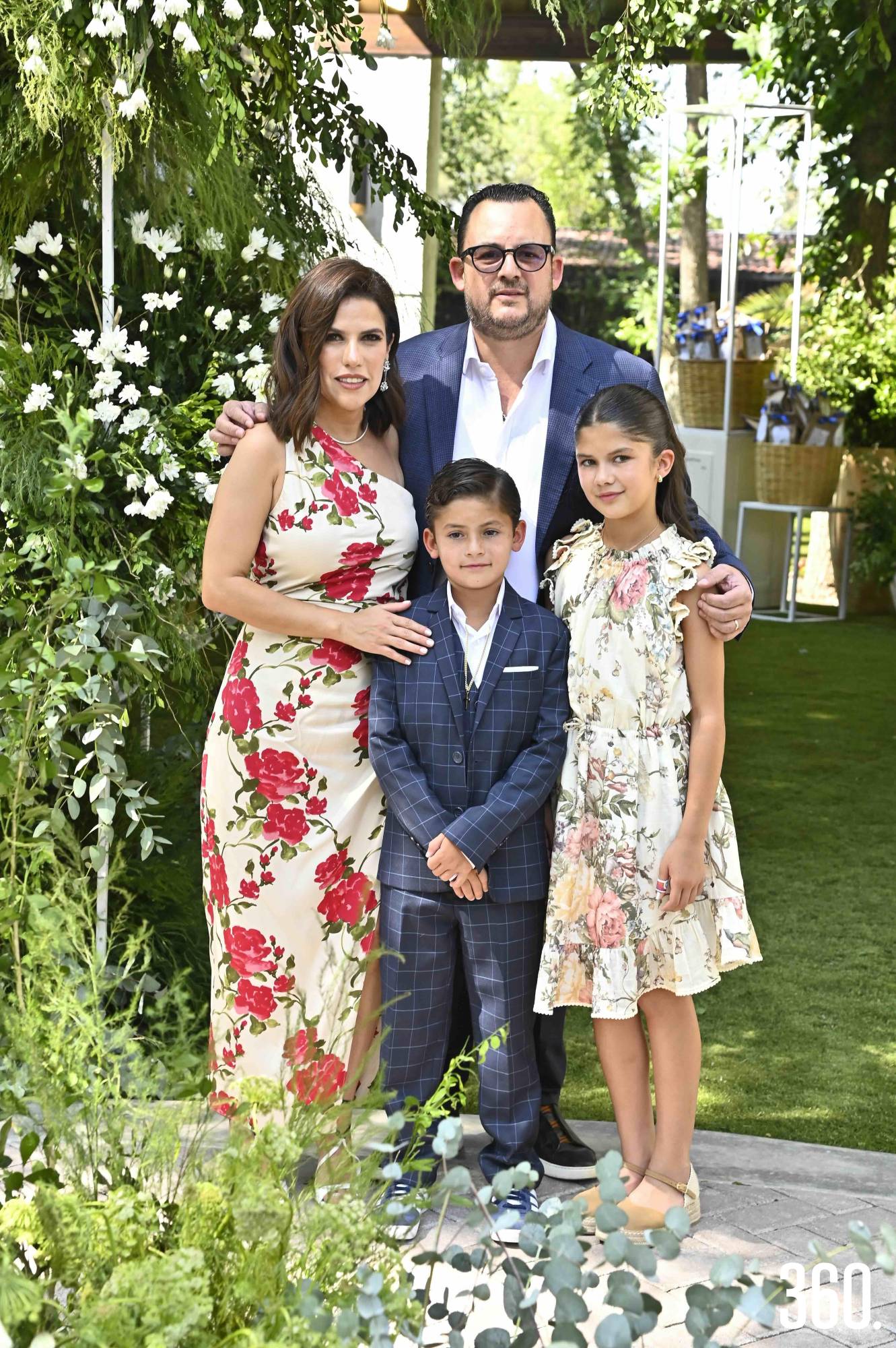 $!Mario Andrés con sus papás, Mario González y Cristel Longoria, y su hermana, Victoria.