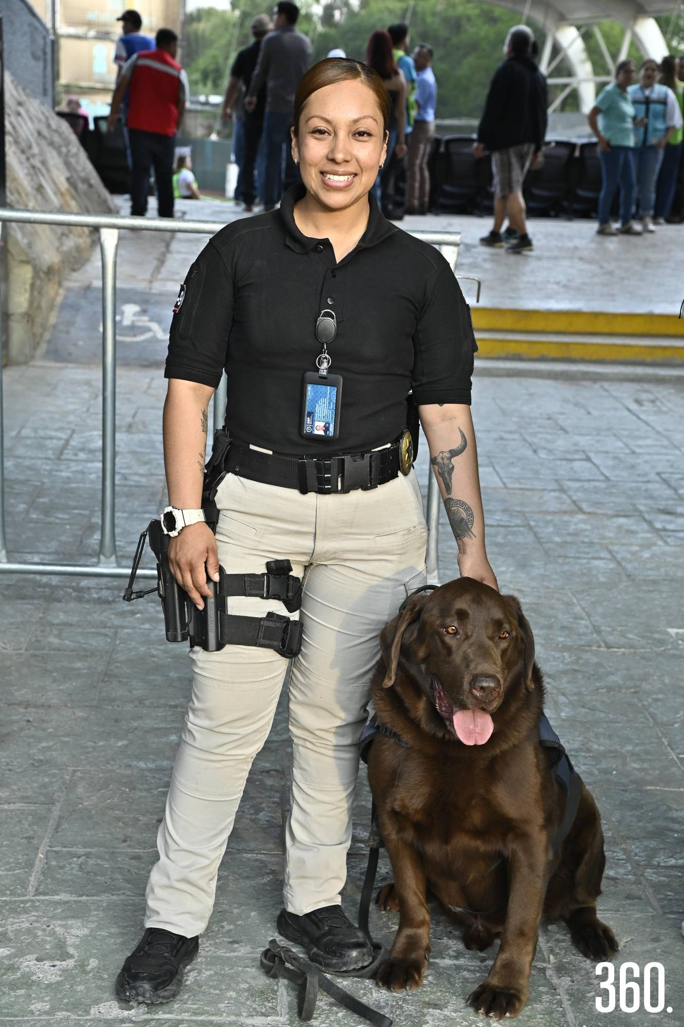 $!Margarita Lara junto a Bear.