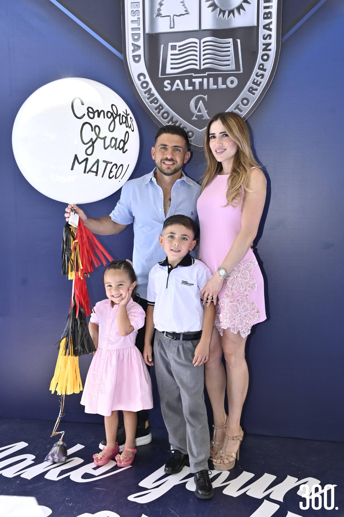 $!Mateo Marín, Andrea Vázquez, Antonella y Mateo Marín.