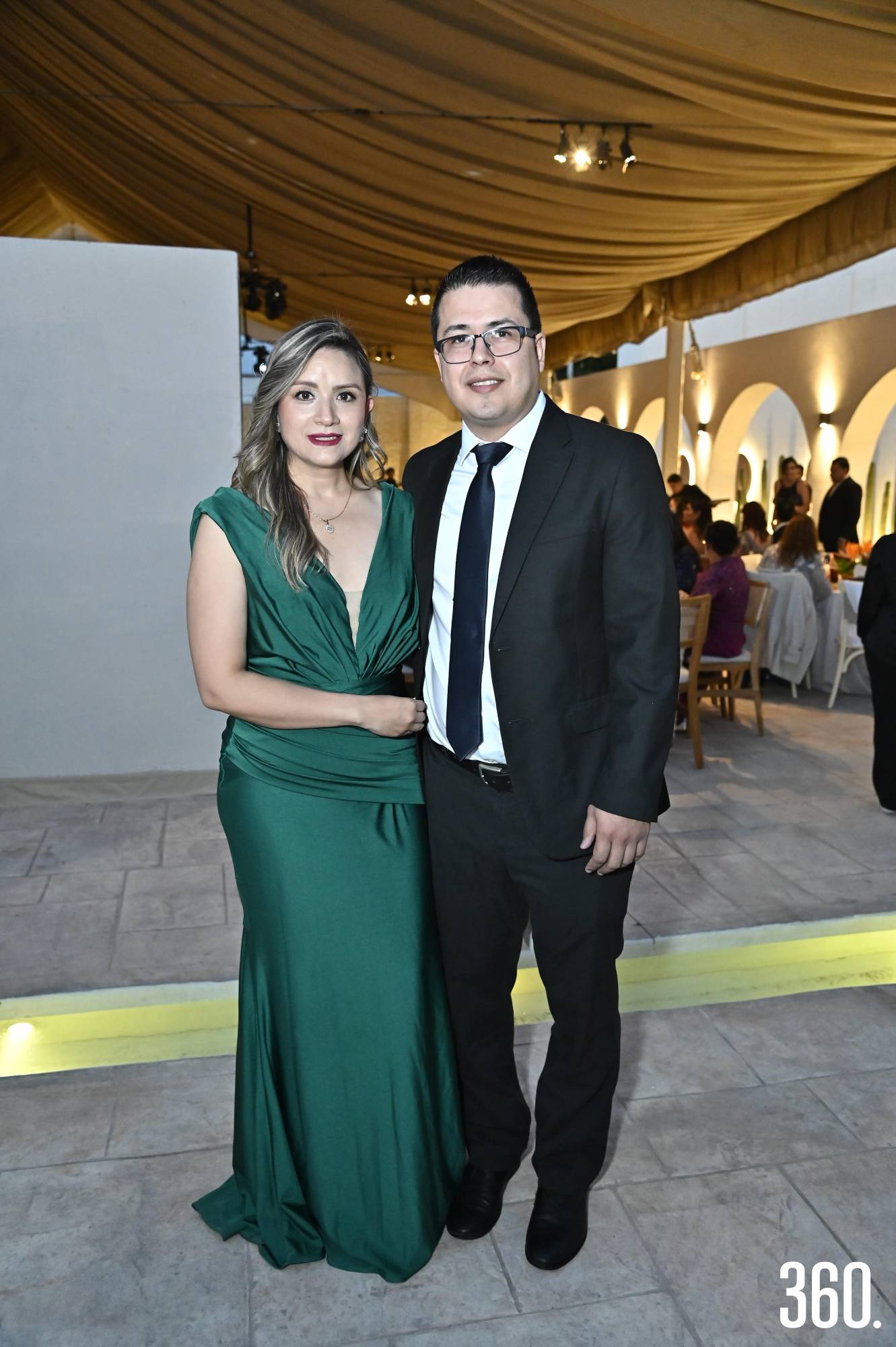 $!Vicky Espinoza y Neftalí Gómez.