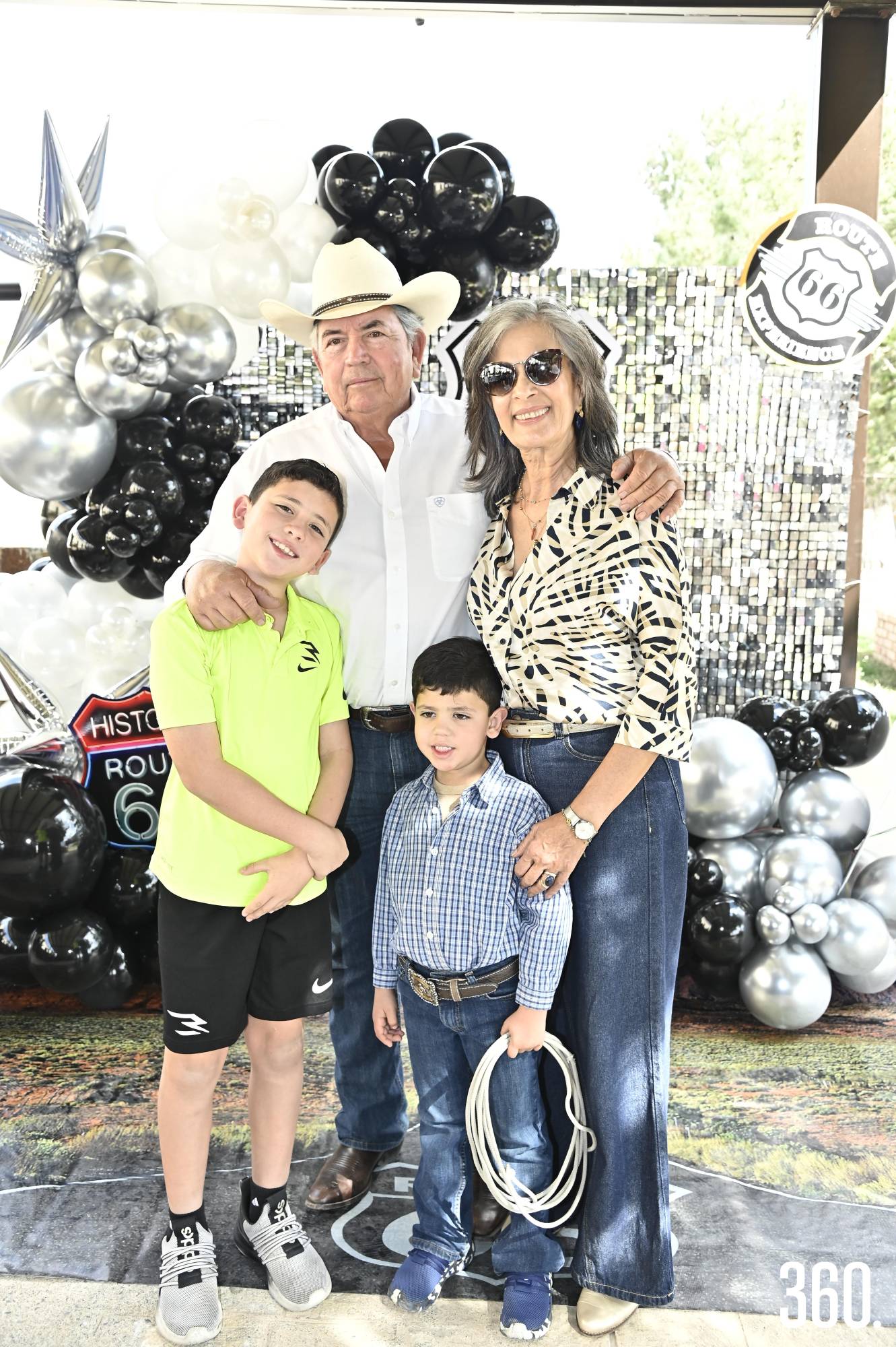 $!Alberto Prado, Cilia Concha de Prado, Guillermo y Andrés Prado.