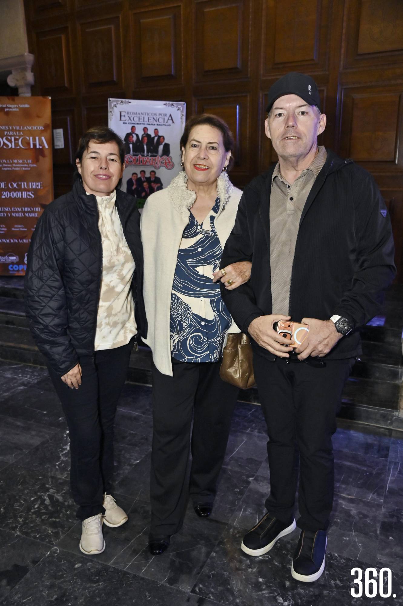 $!Verónica Sánchez de Valle, Conchita de Valle y Jesús Sánchez de Valle.