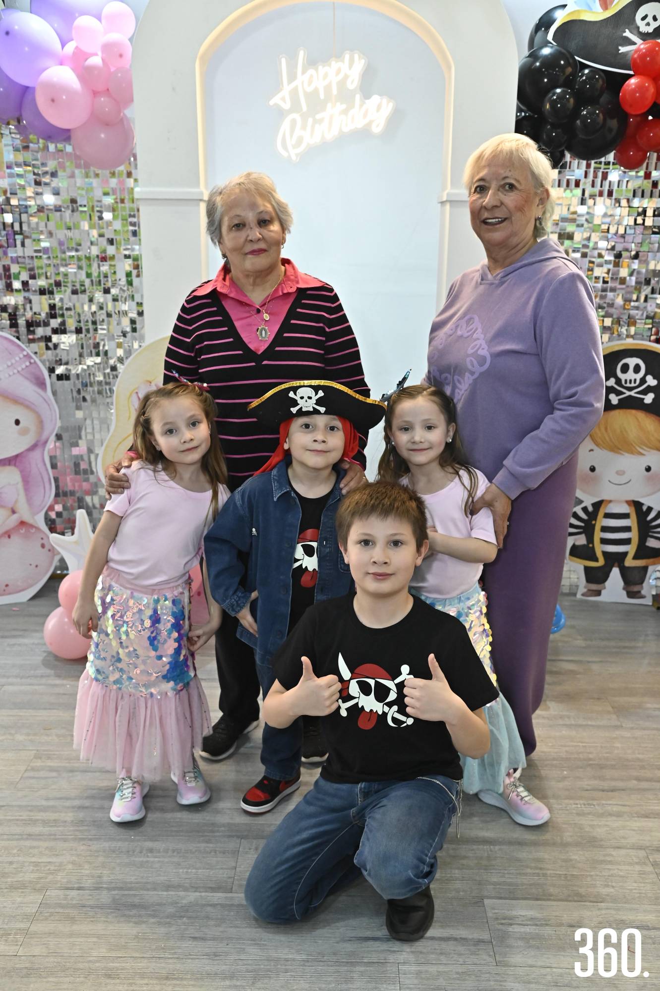 $!Rosario Martínez, Juanis de Almaguer, María Fernanda, Daniel, Ana Sofía y Pedro Espino.