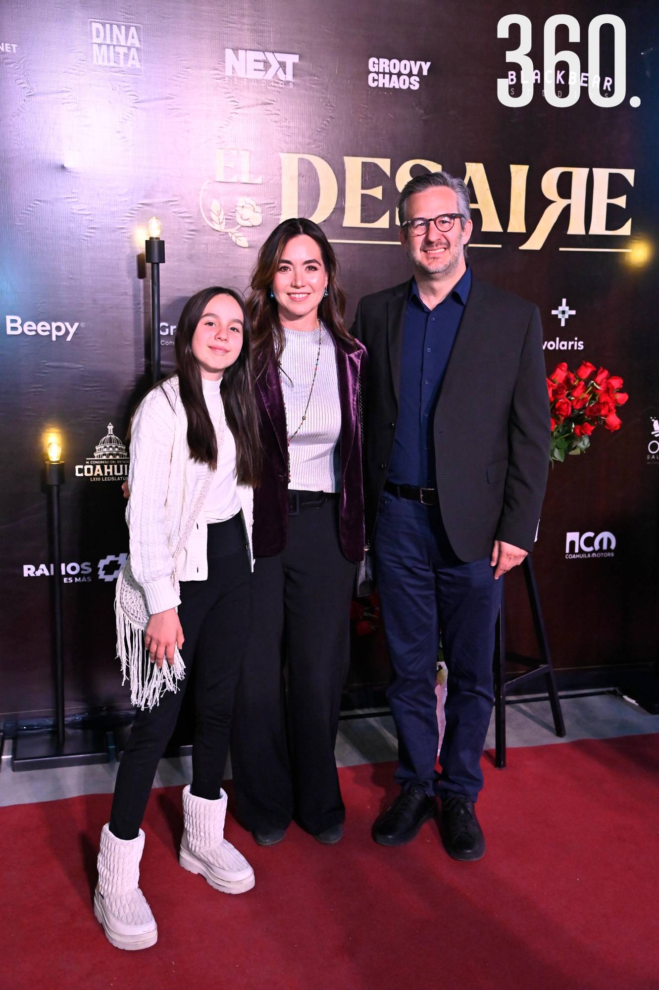 $!Ana María Garza, Ana Celia Aguirre y Emanuel Garza.