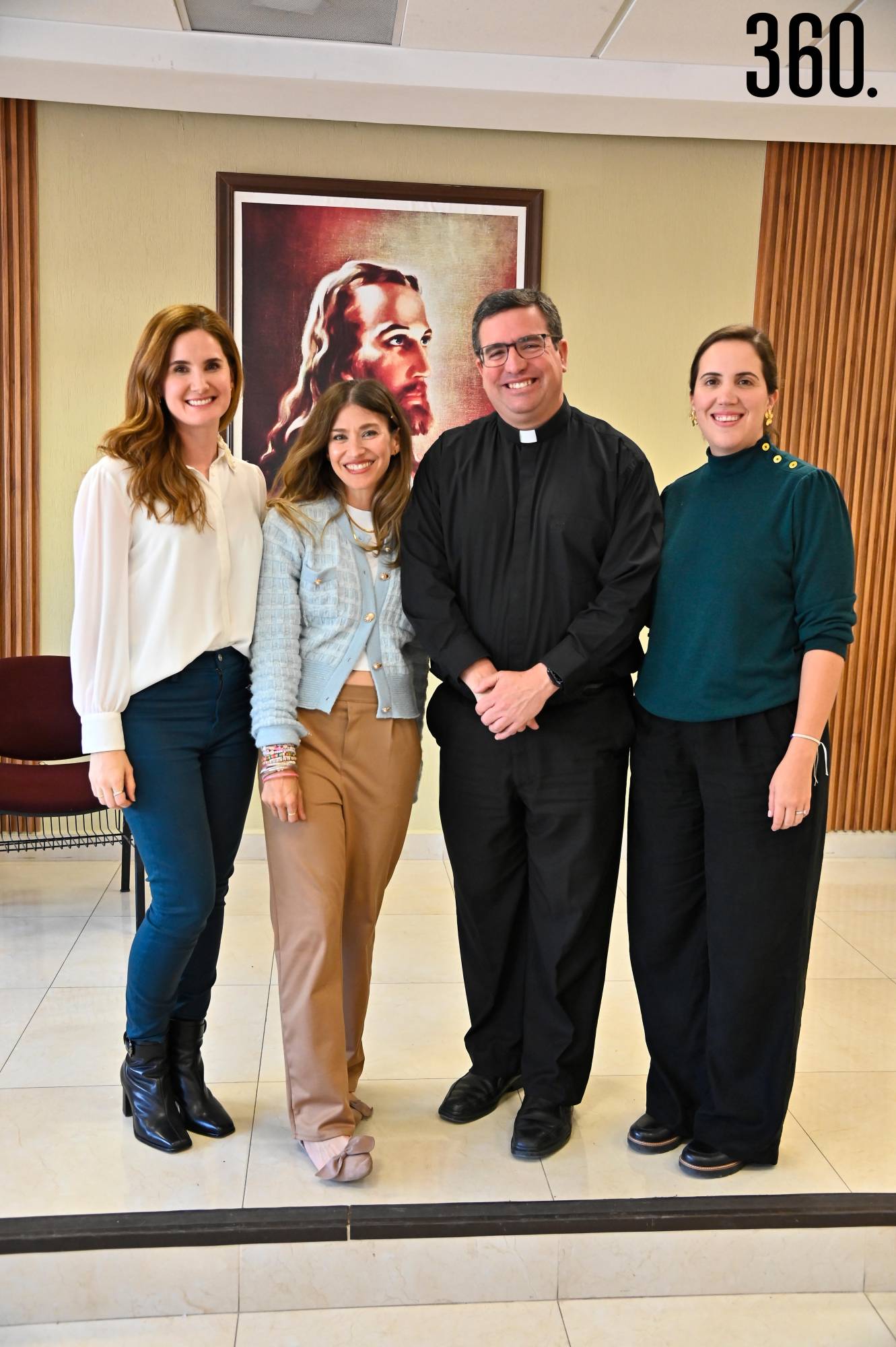 $!Ana Paula Ramos, Gaby Escalante, P. Juan Antonio Ruiz LC y Alejandra González.