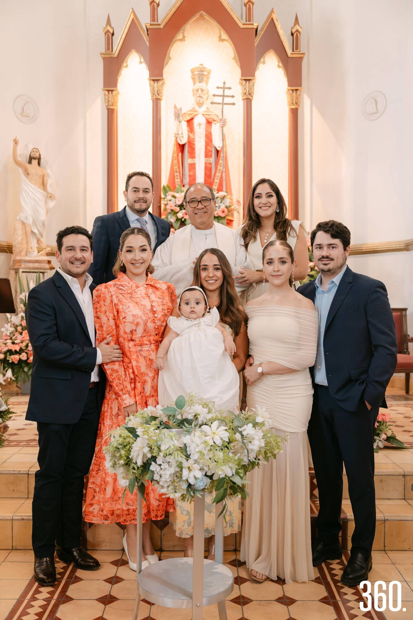 $!La familia Ortiz Rodríguez celebró el bautizo en la Capilla de San Pedro.