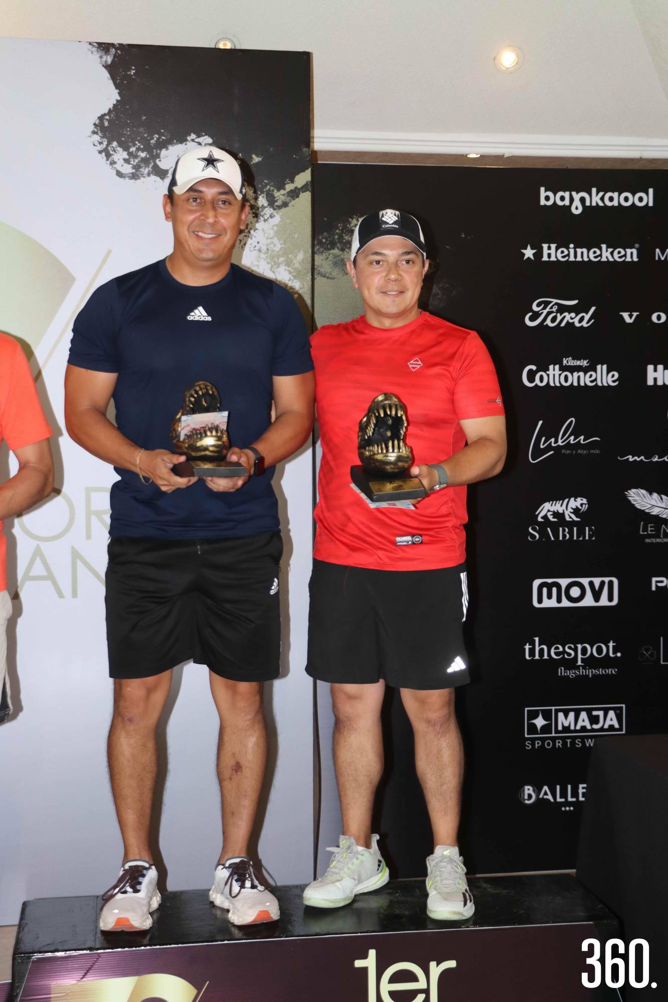 $!Francisco Ortega y Aldo Peña, 1er lugar Dobles Varonil C.