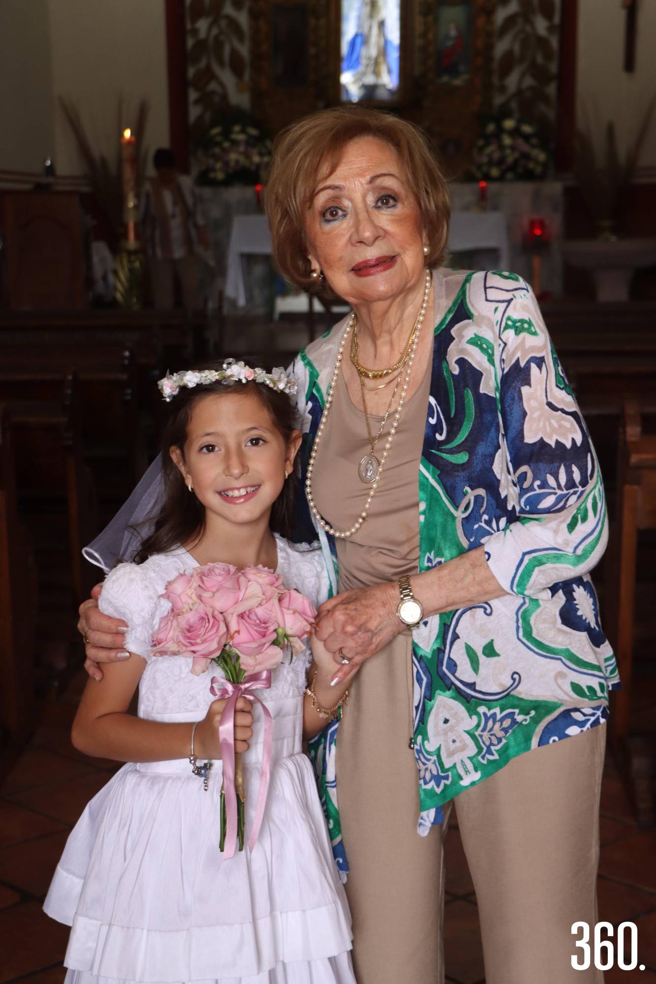 $!Isabella con su abuela, Netta De Nigris.