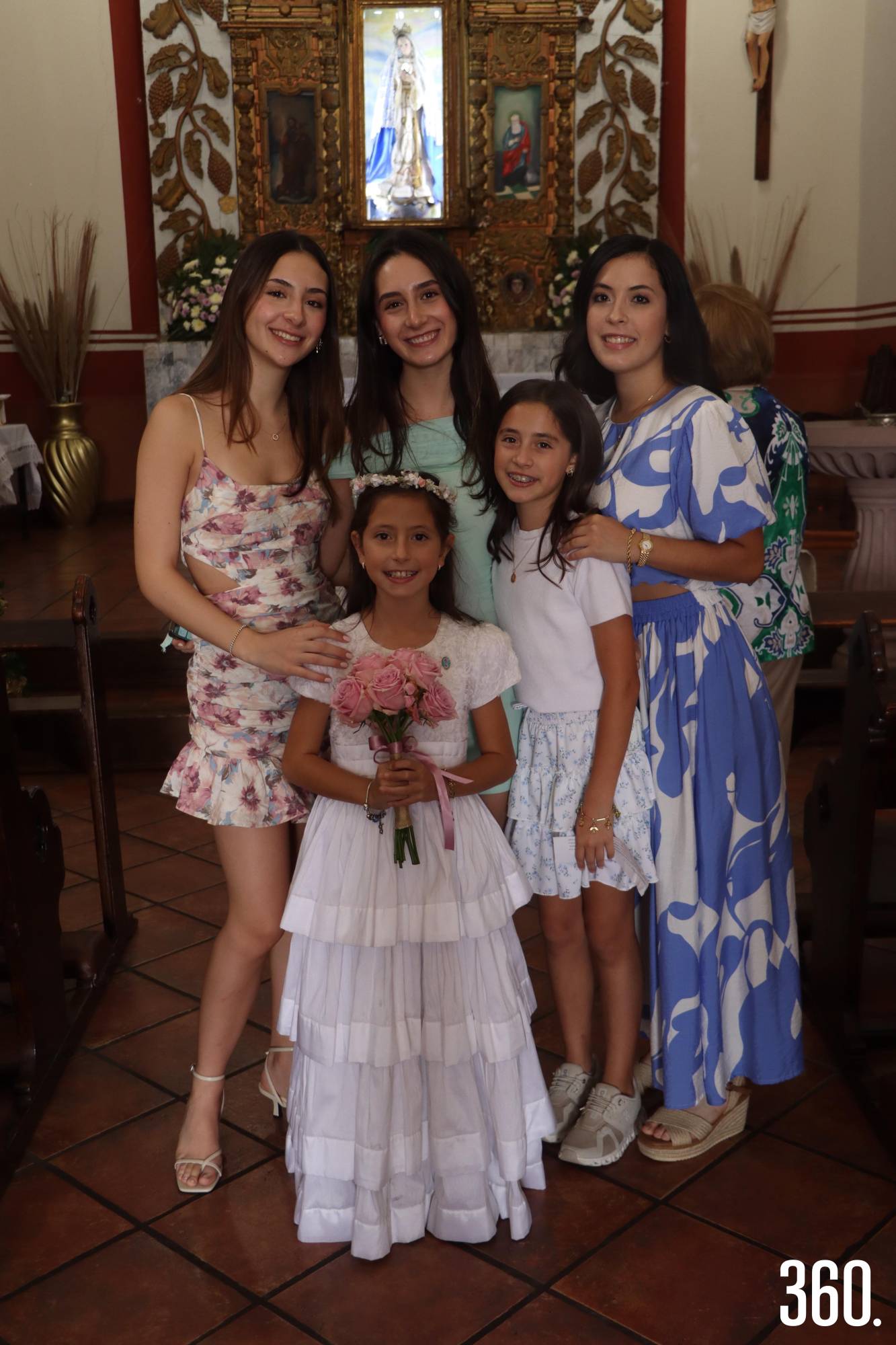 $!Isabella con Sofía y Jimena Orozco, Mariángela y María Fernanda Lara.