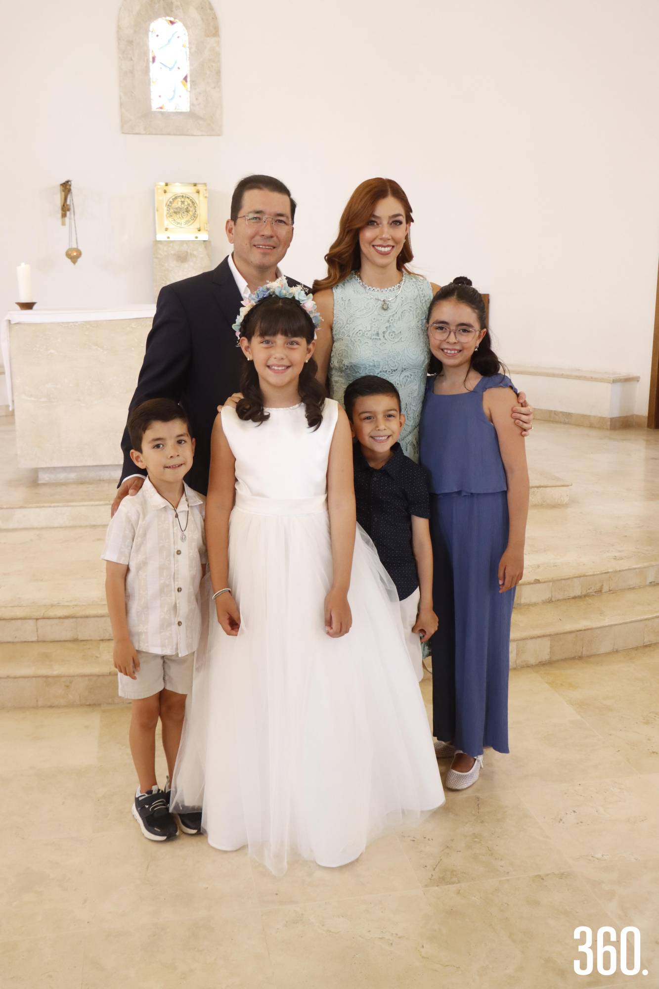 $!Jimena N. Yates con su familia, Eduardo López, Eduardo López, Claudia Yates, David N. Yates y Elisa López.