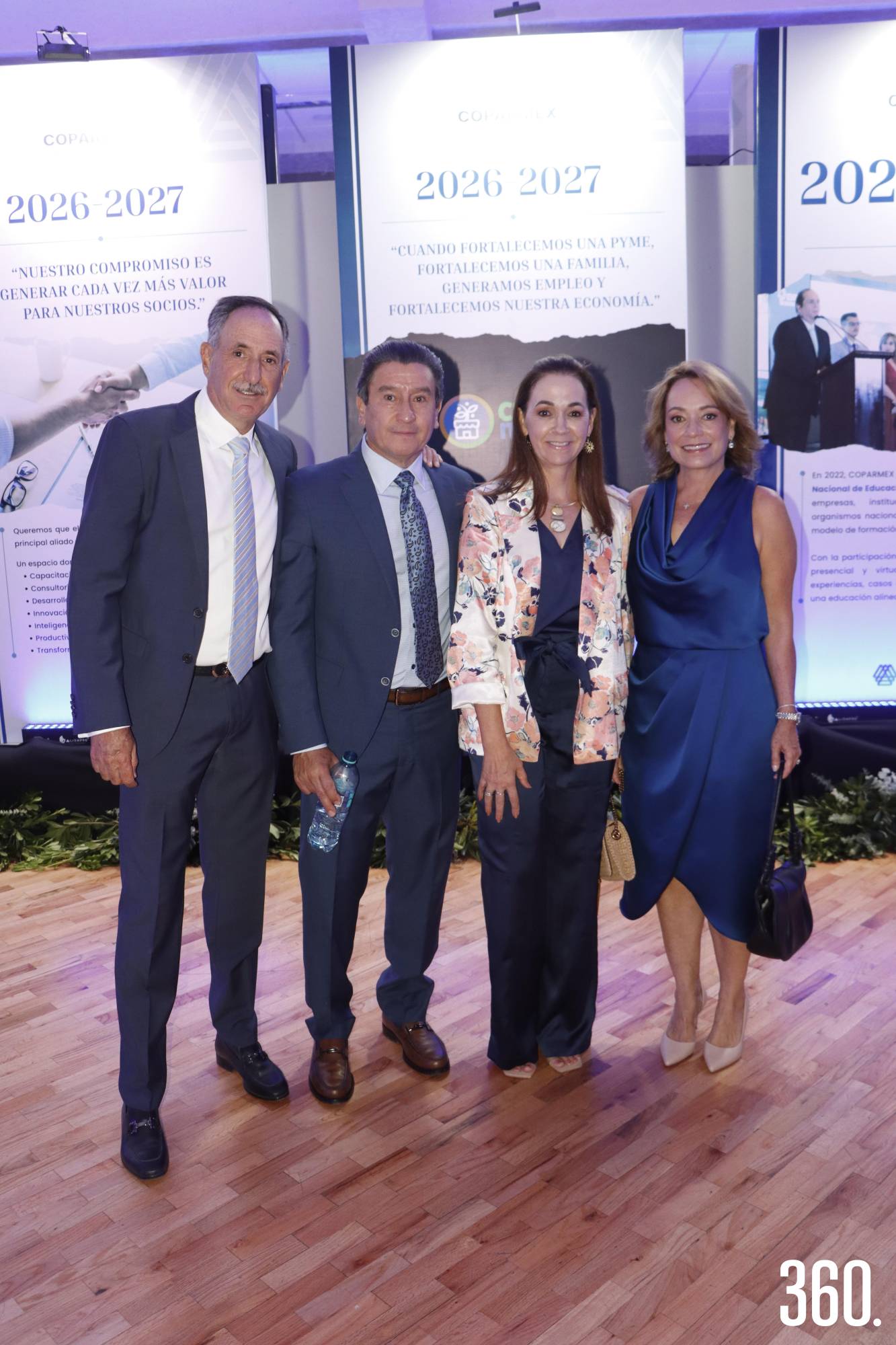 $!Bernardo López, Carlos Valdés, Cristina López y Ana María Ramón.