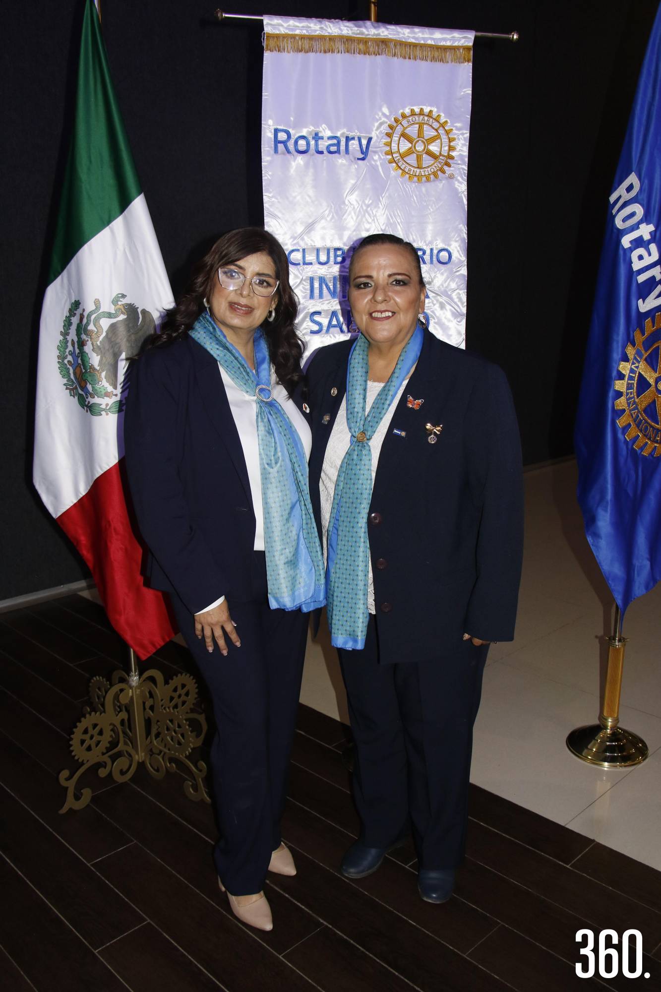 $!Presidenta entrante, Celina Castañuela y presidenta saliente, Marina Moncada.