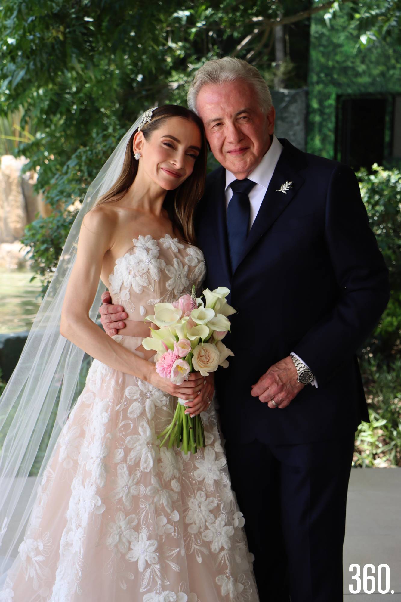 $!Marcela Arizpe junto a su papá, Carlos Arizpe.