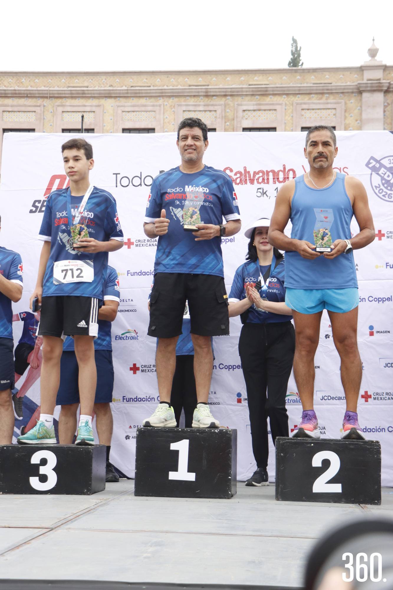 $!Ricardo Martínez, Gilberto Esquivel y Leonardo Rivera, primeros lugares categoría varonil 5k.