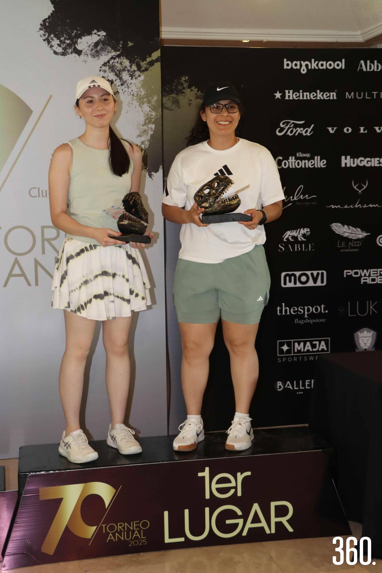 $!Amaya Gutiérrez y Claudia Villar, 1er lugar Dobles Femenil Novatas.