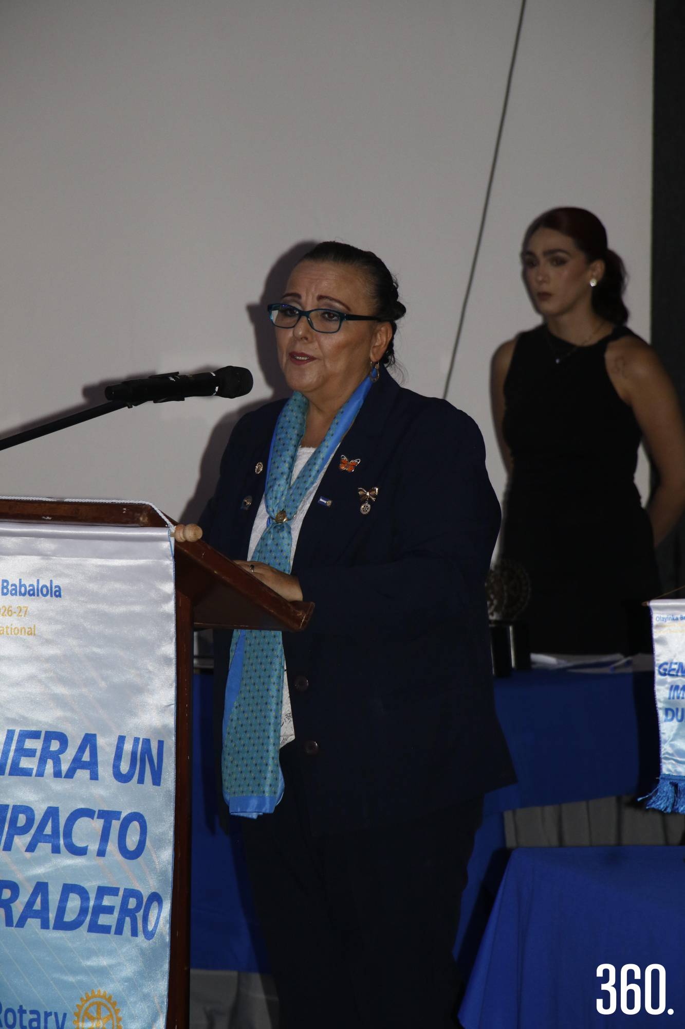 $!Marina Moncada dando unas palabras.
