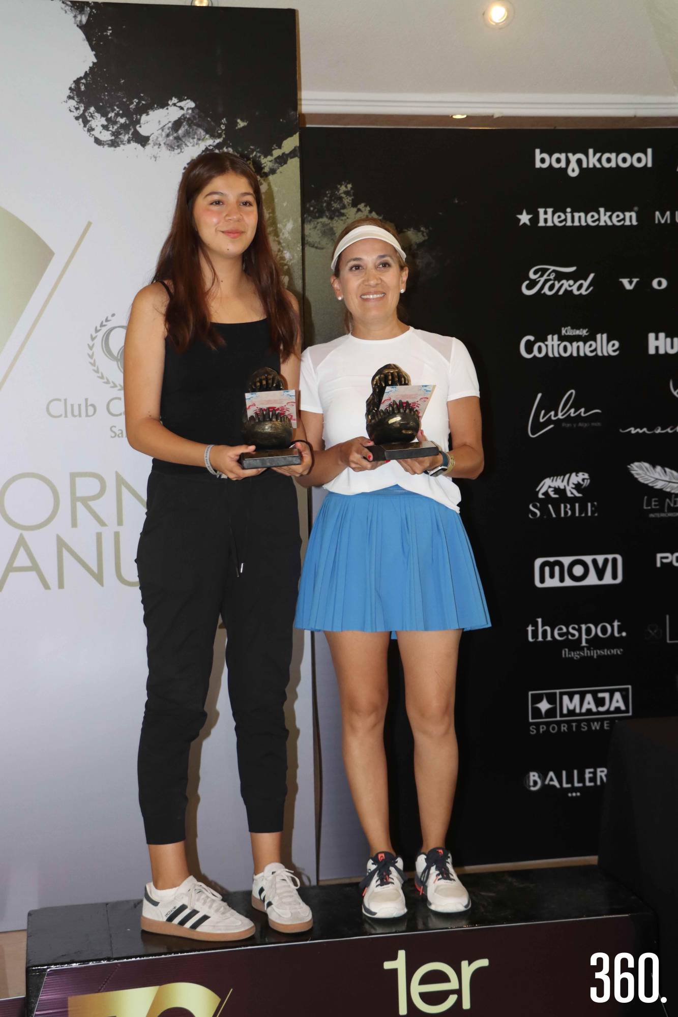 $!Sofia Valdés y Gaby García, 1er lugar Dobles Femenil D.