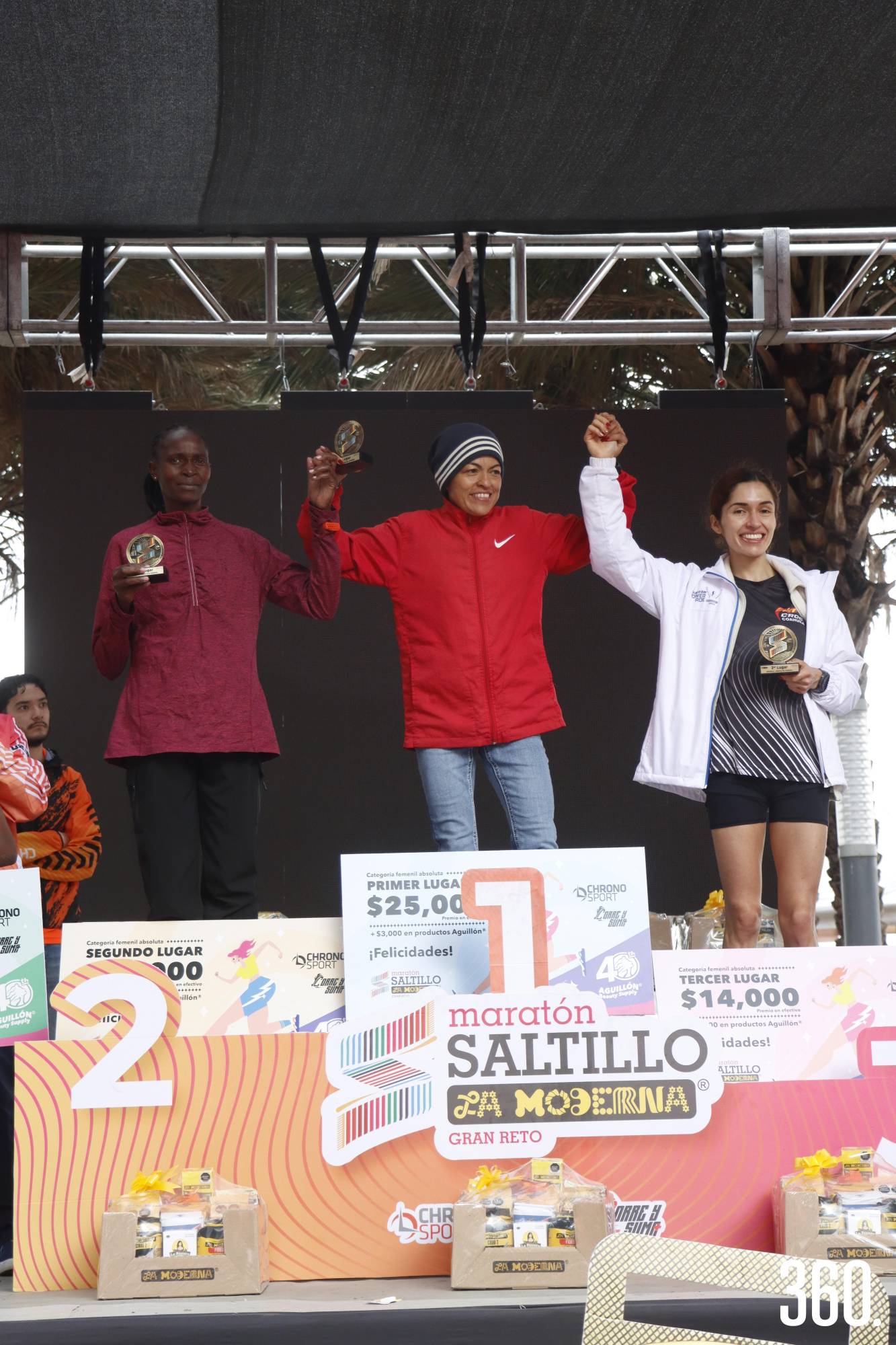 $!Kimutai Chepkoech, Anahí Rivera y Katya Ríos, primeros 3 lugares en la categoría general femenil.