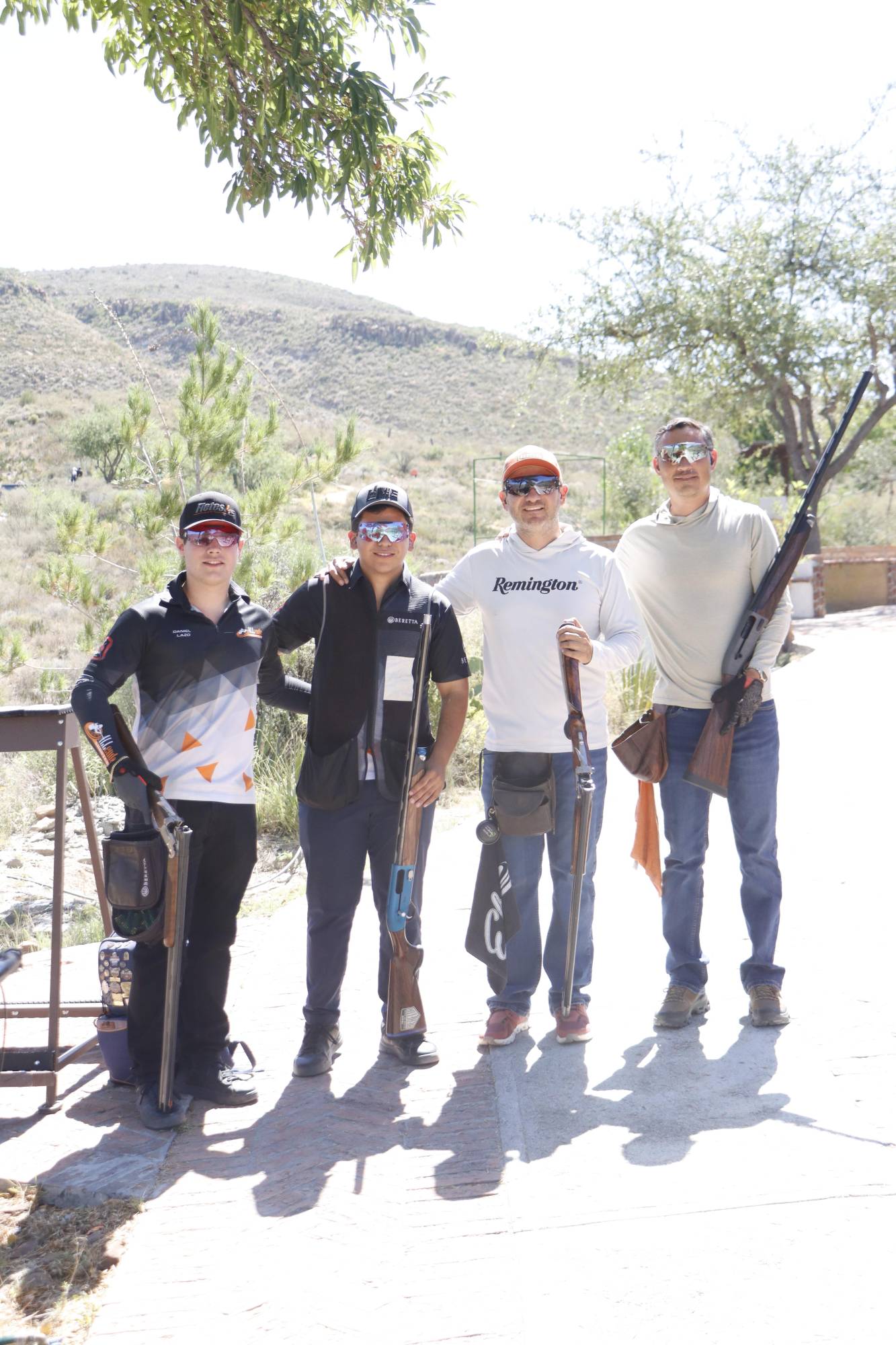 $!Daniel Lazo, Hector y Héctor González con Óscar Támez.