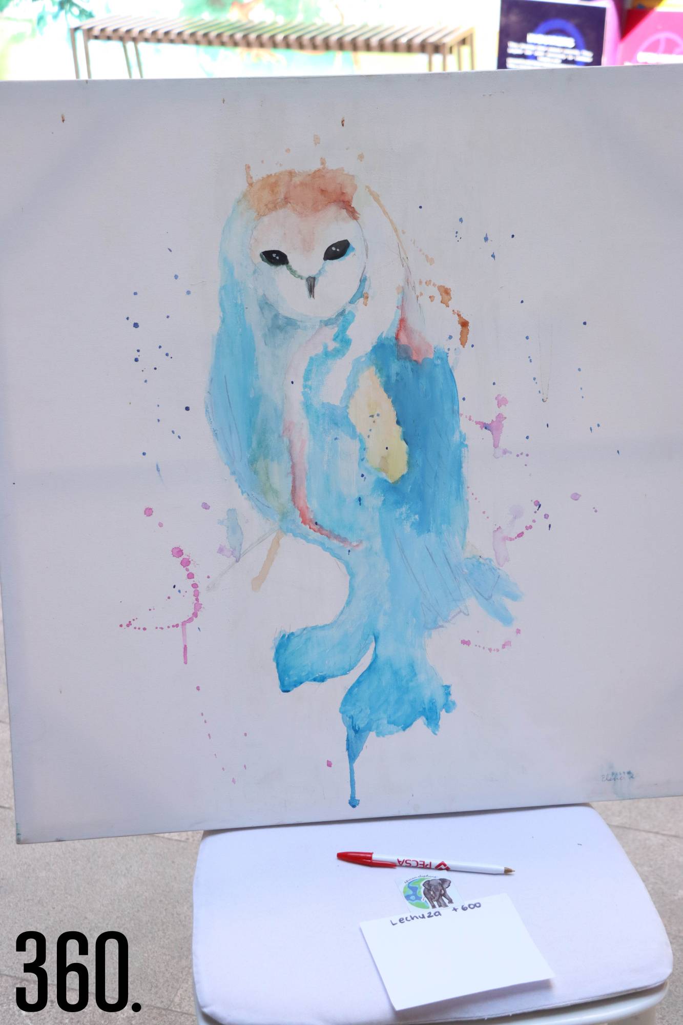 $!En el lugar se exhibió arte elaborado por los alumnos.