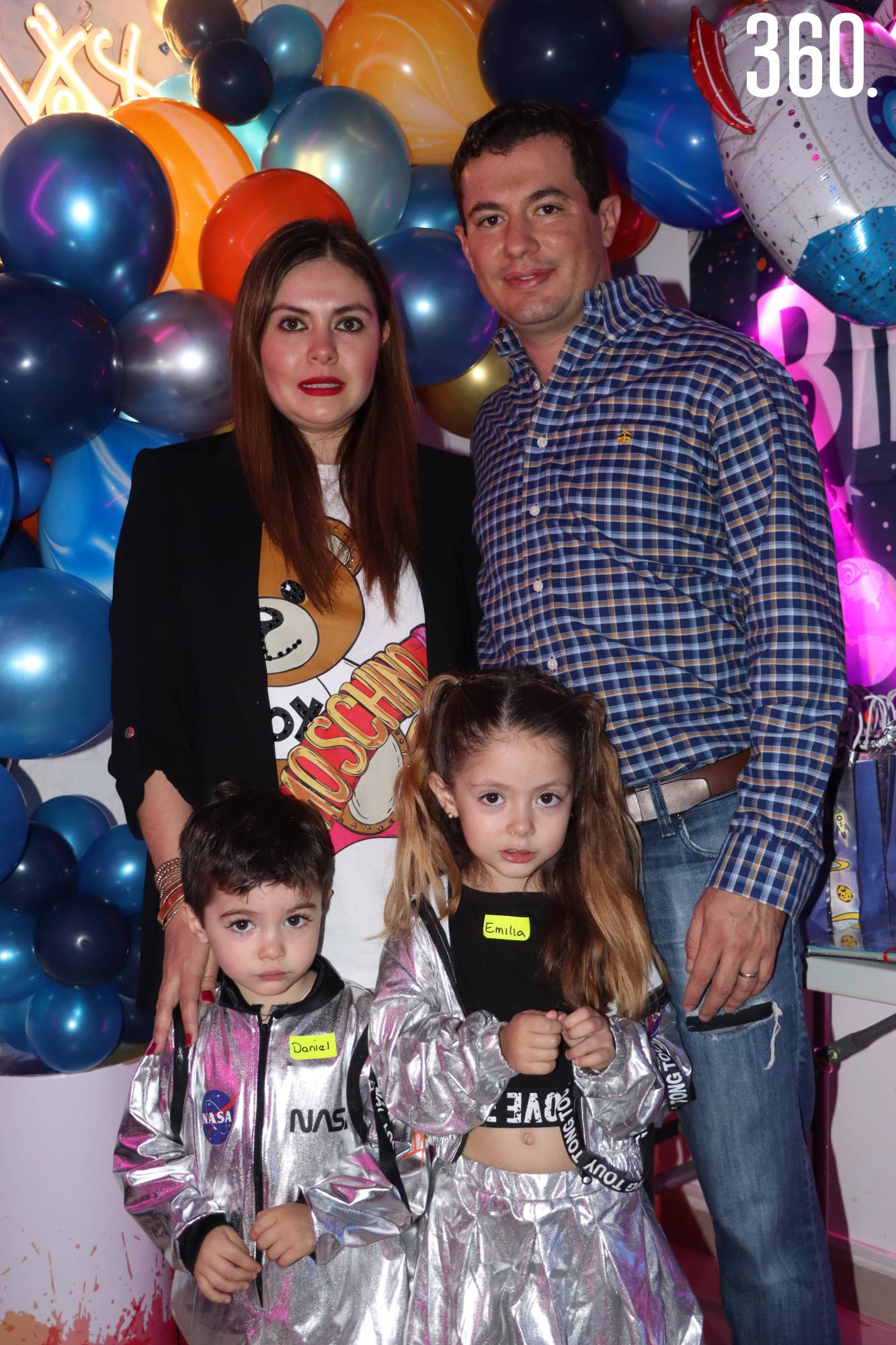 $!Daniel con sus papás, Nancy Ramos y Daniel Cavazos, y su hermana, Emilia.