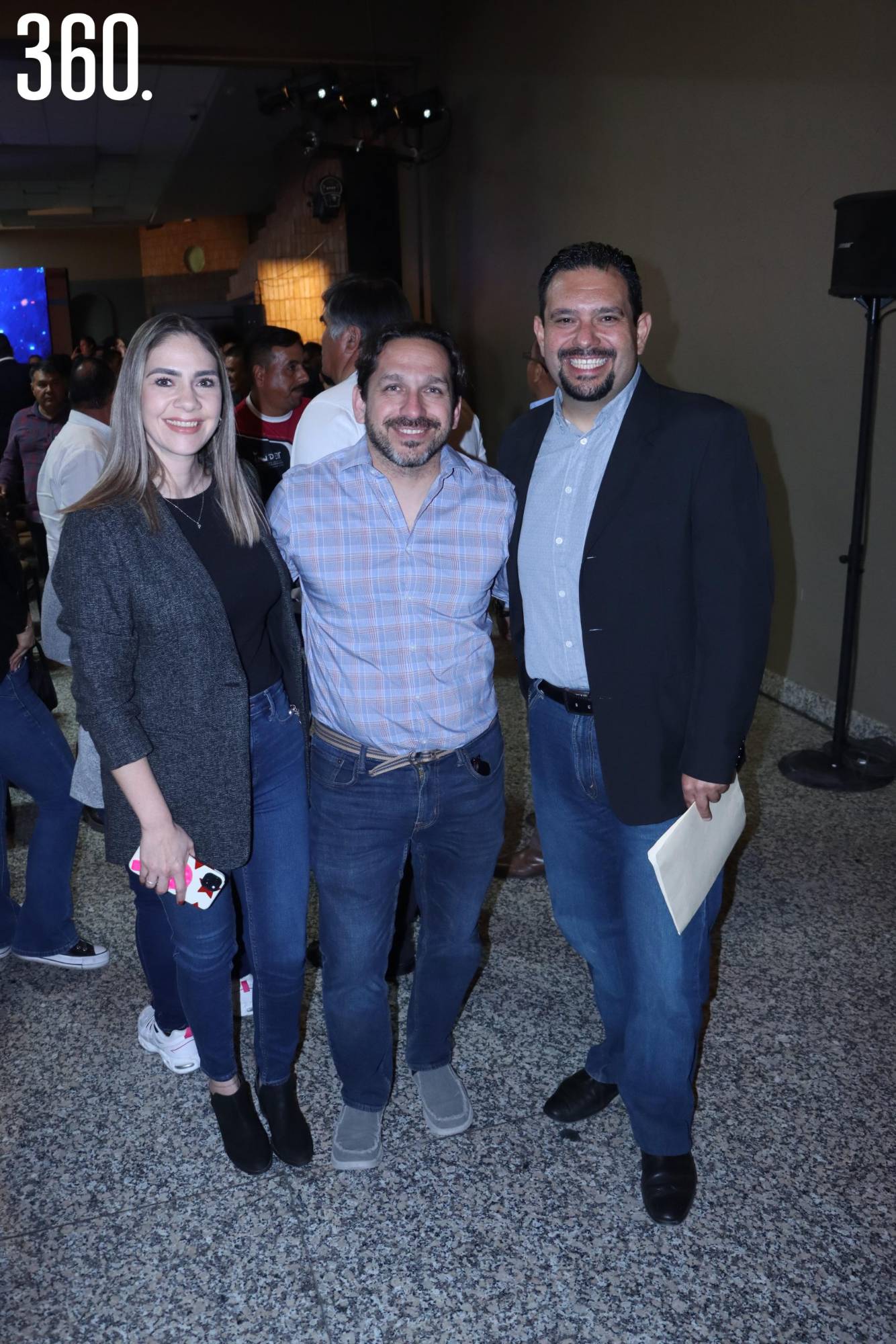 $!Paola Bretón, Javier Borrego y Abraham González.