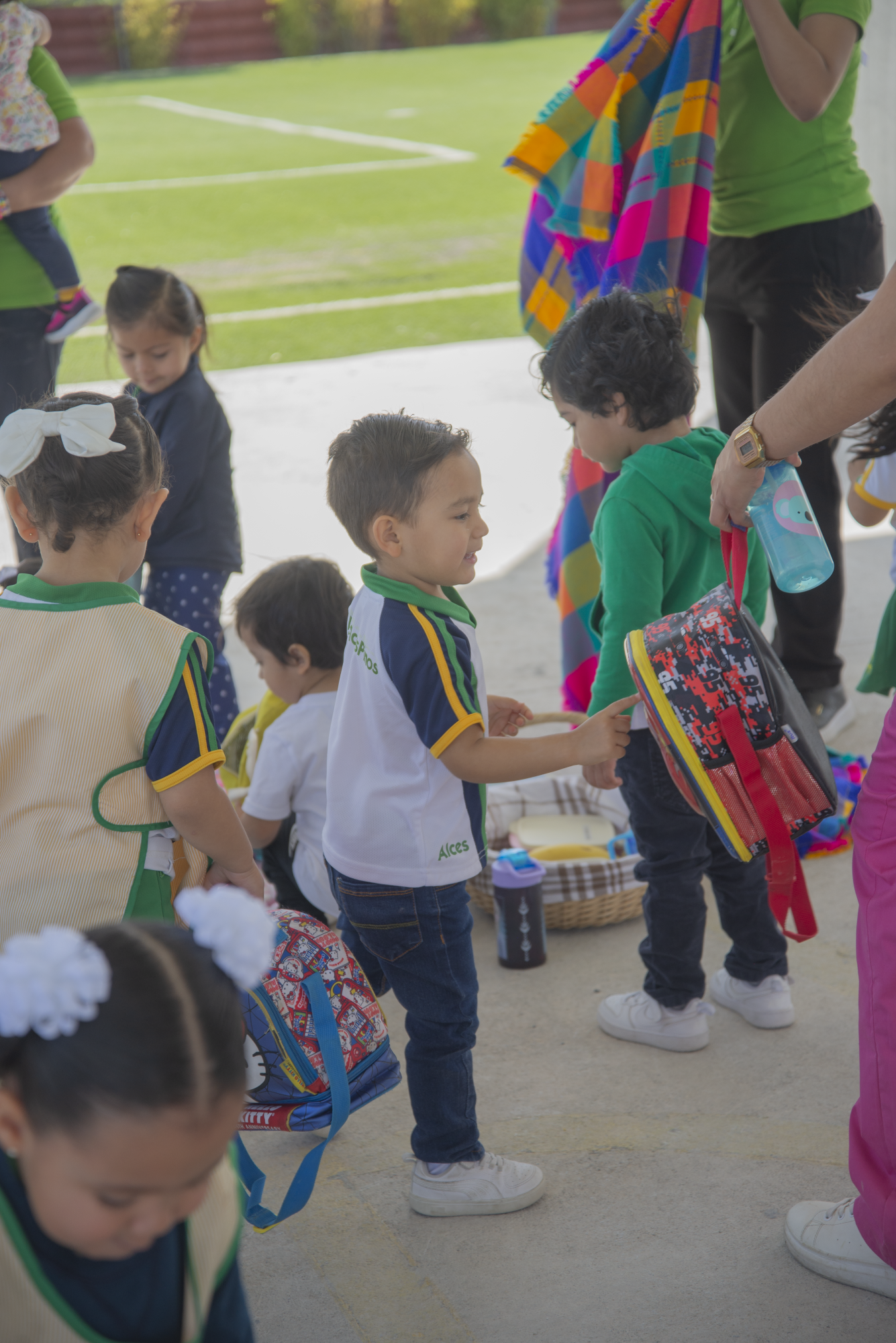 $!COLEGIO LOS PINOS INAUGURA TECHUMBRE