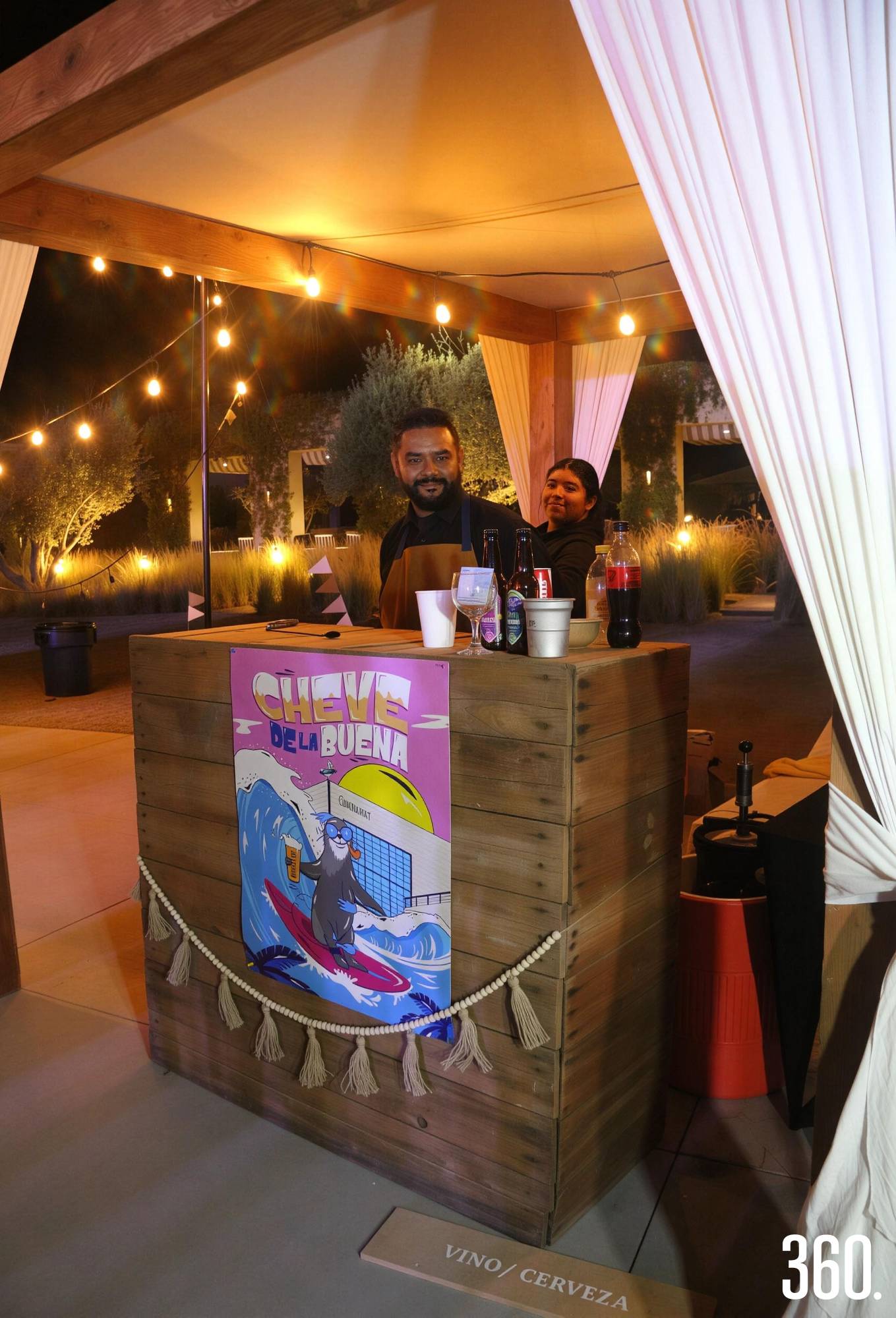 $!La barra con cerveza “de la buena”.