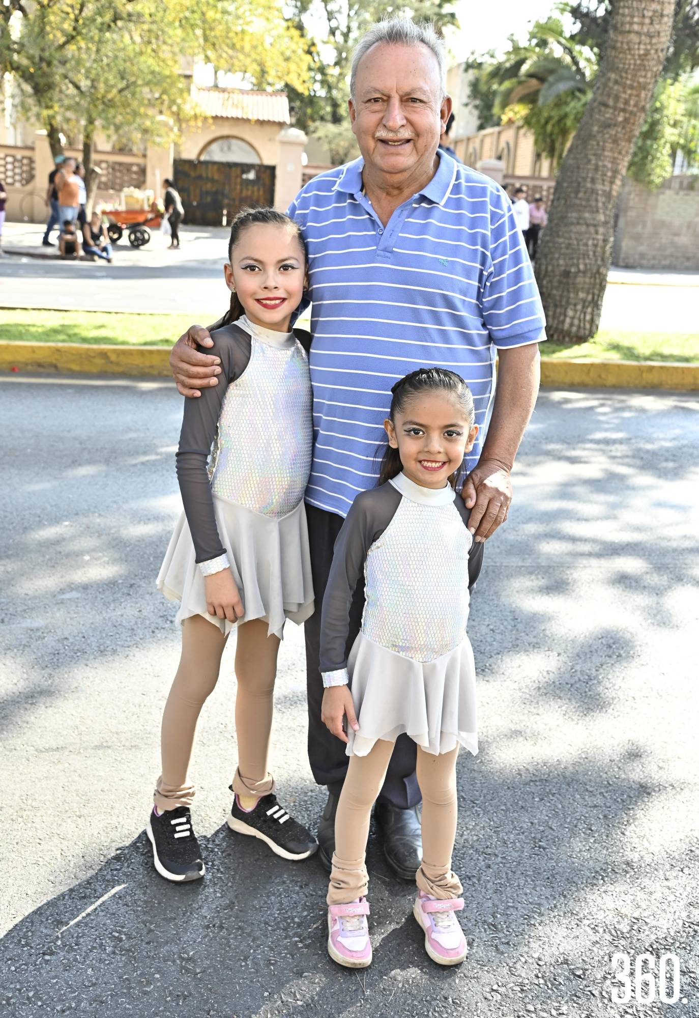 $!Julia Aguilar, Javier González e Isabel Aguilar.