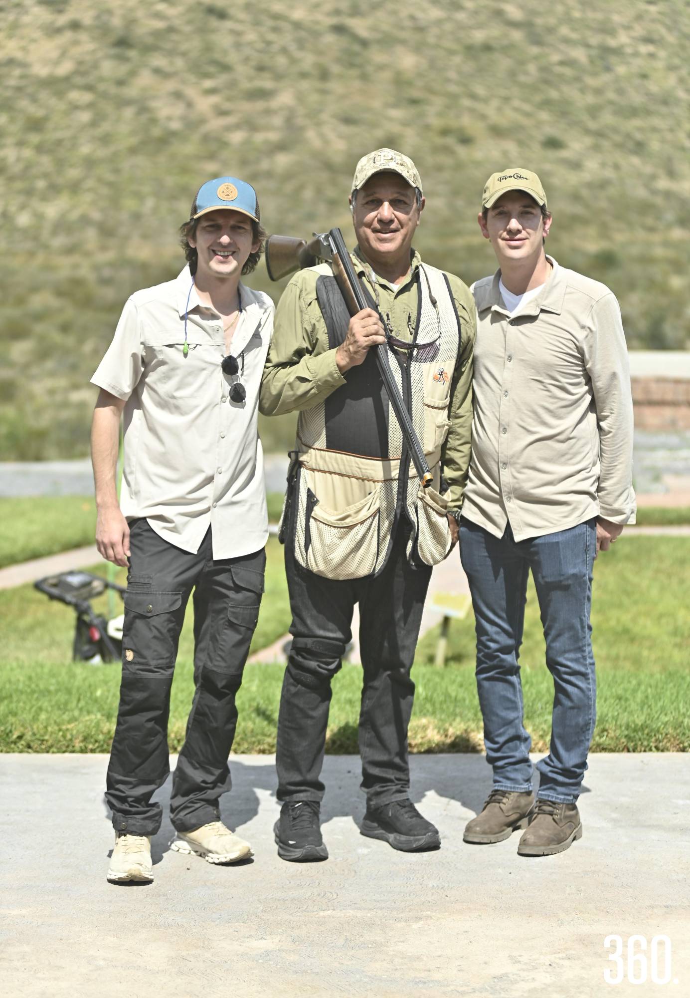 $!José Antonio con sus hijos Pepe y David Rodríguez.