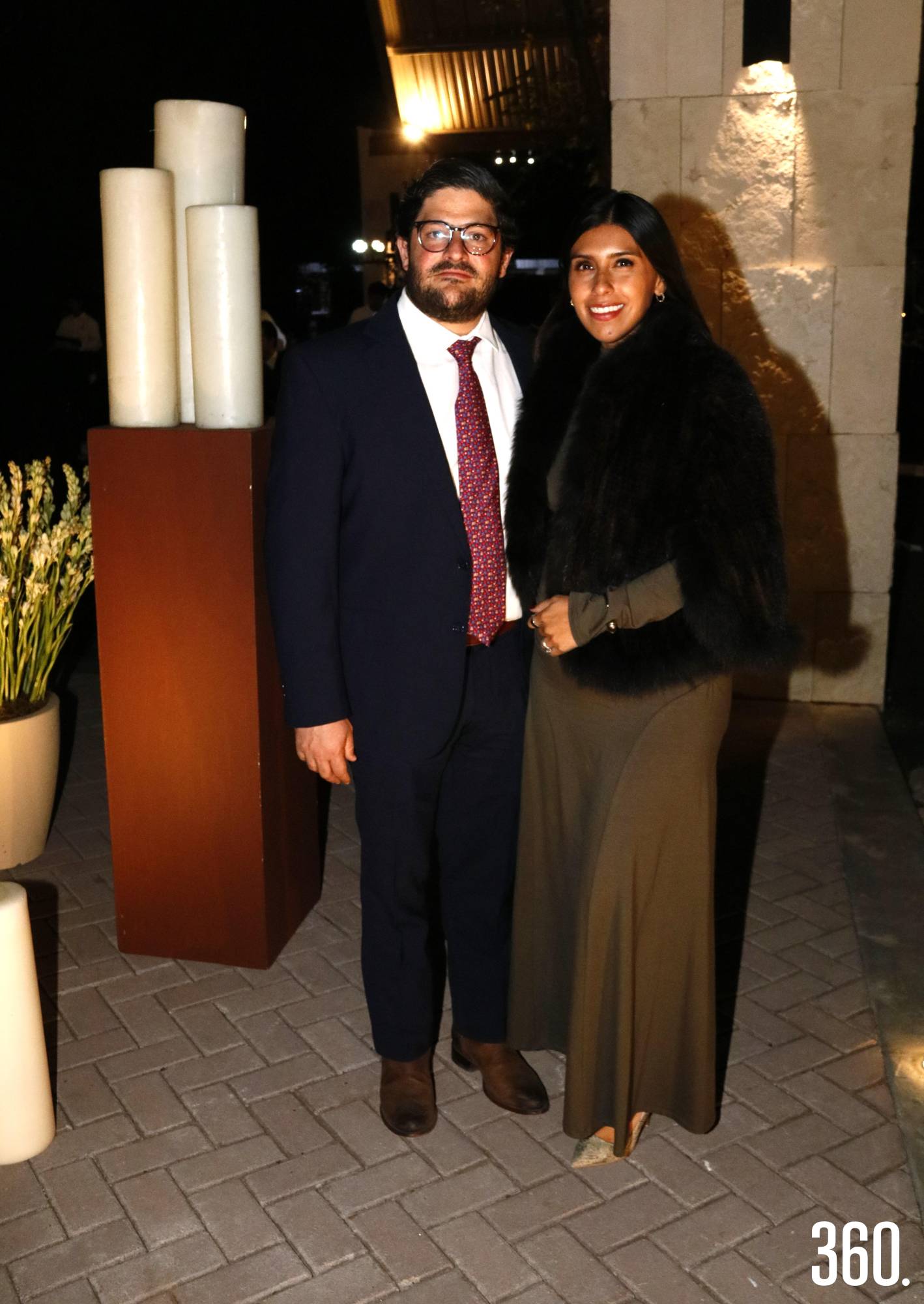 $!José Dávila y Pamela Morales.