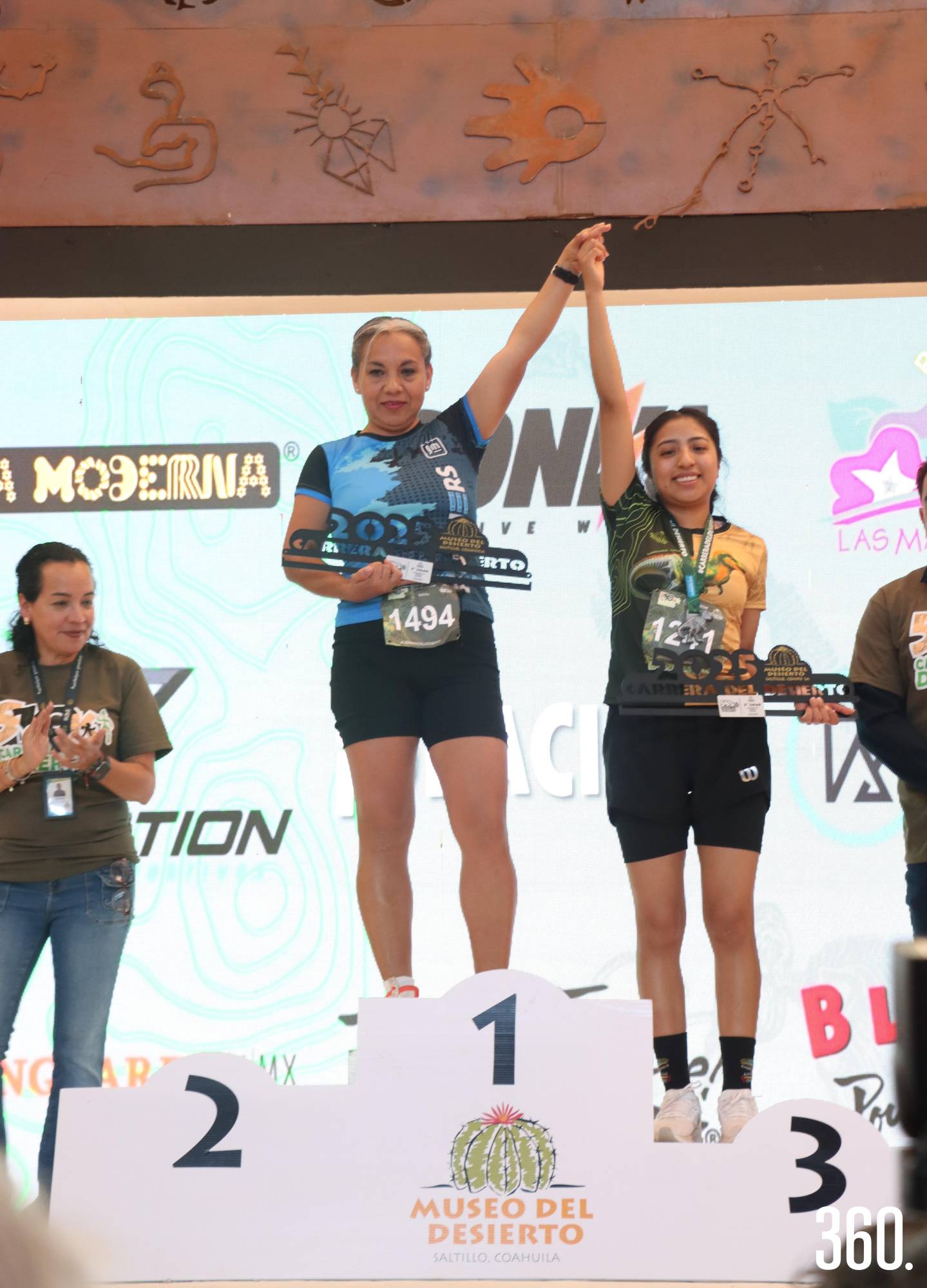 $!Guadalupe Ledezma y Nelly Jiménez, 2er y 3er lugar 5k femenil.
