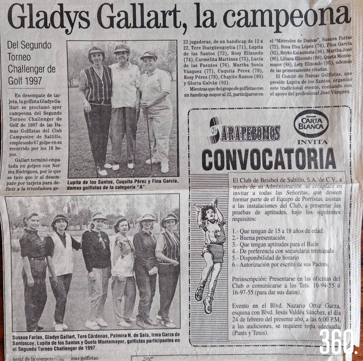 $!Durante el torneo, recordaron los logros deportivos de Gladys Gallart.