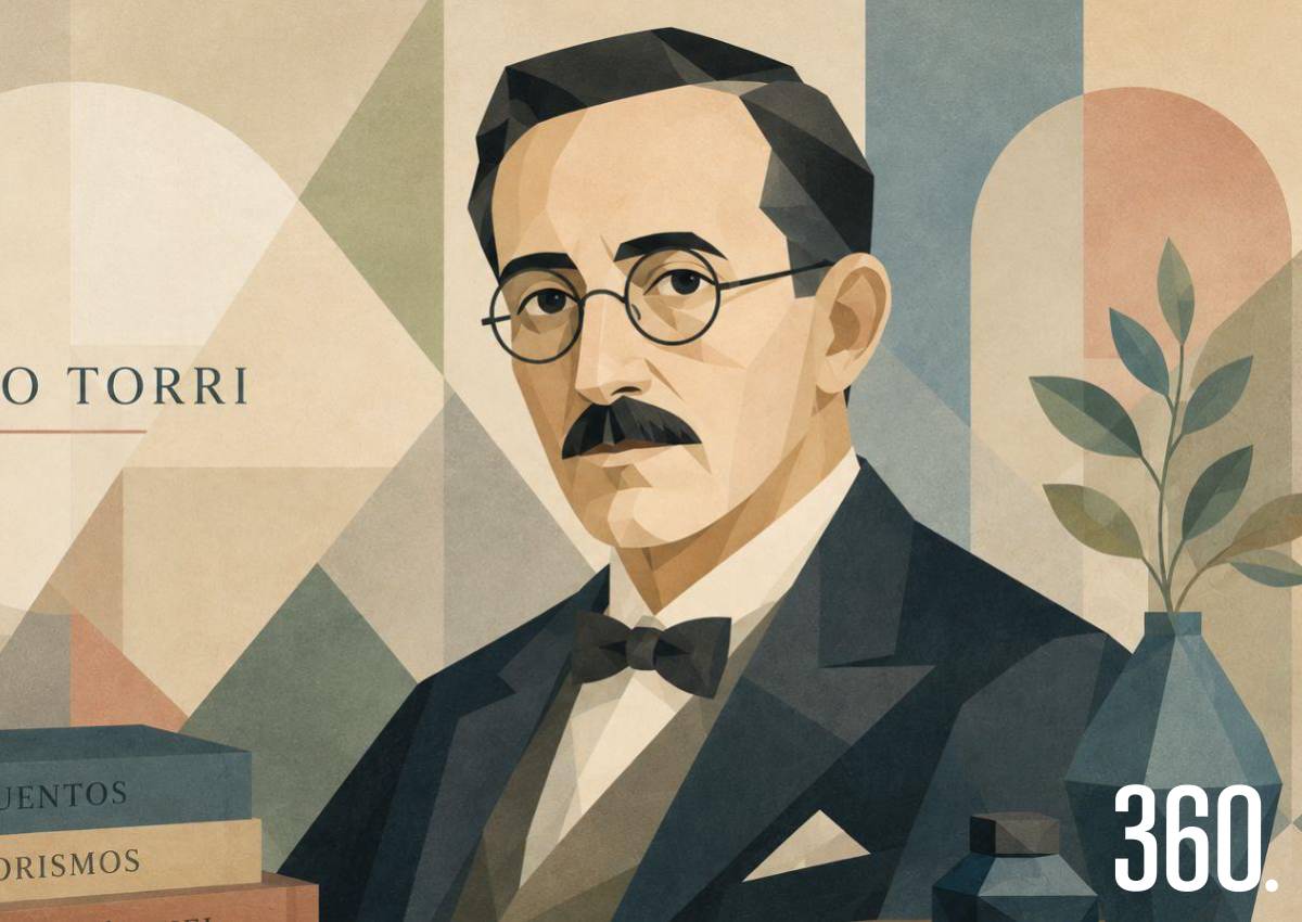 JULIO TORRI EN SU TINTA Y TINTO